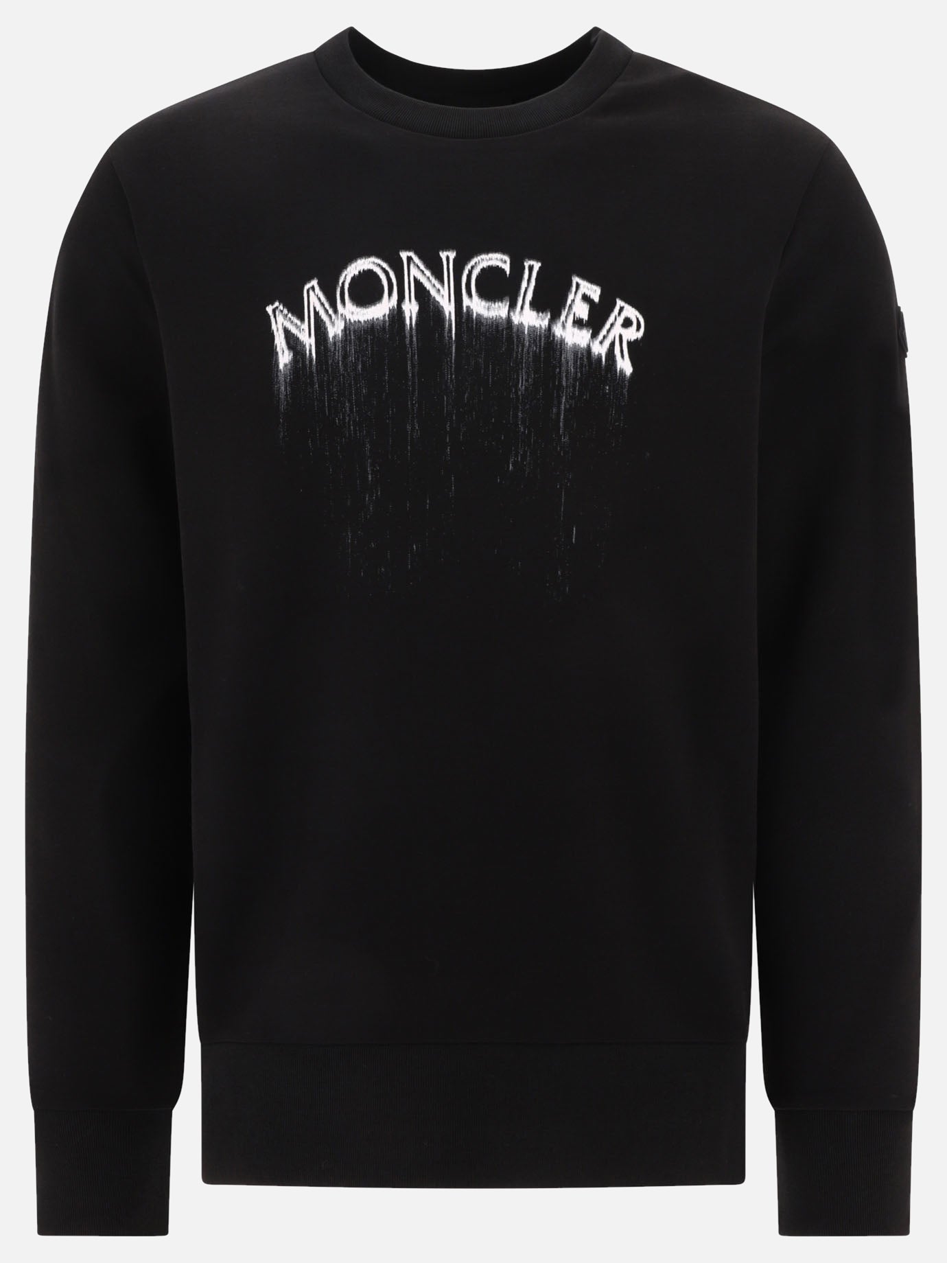 Felpe girocollo 100% cotton  Nero - Moncler Uomo | PDP | VIETTI Online Store | thumbnail