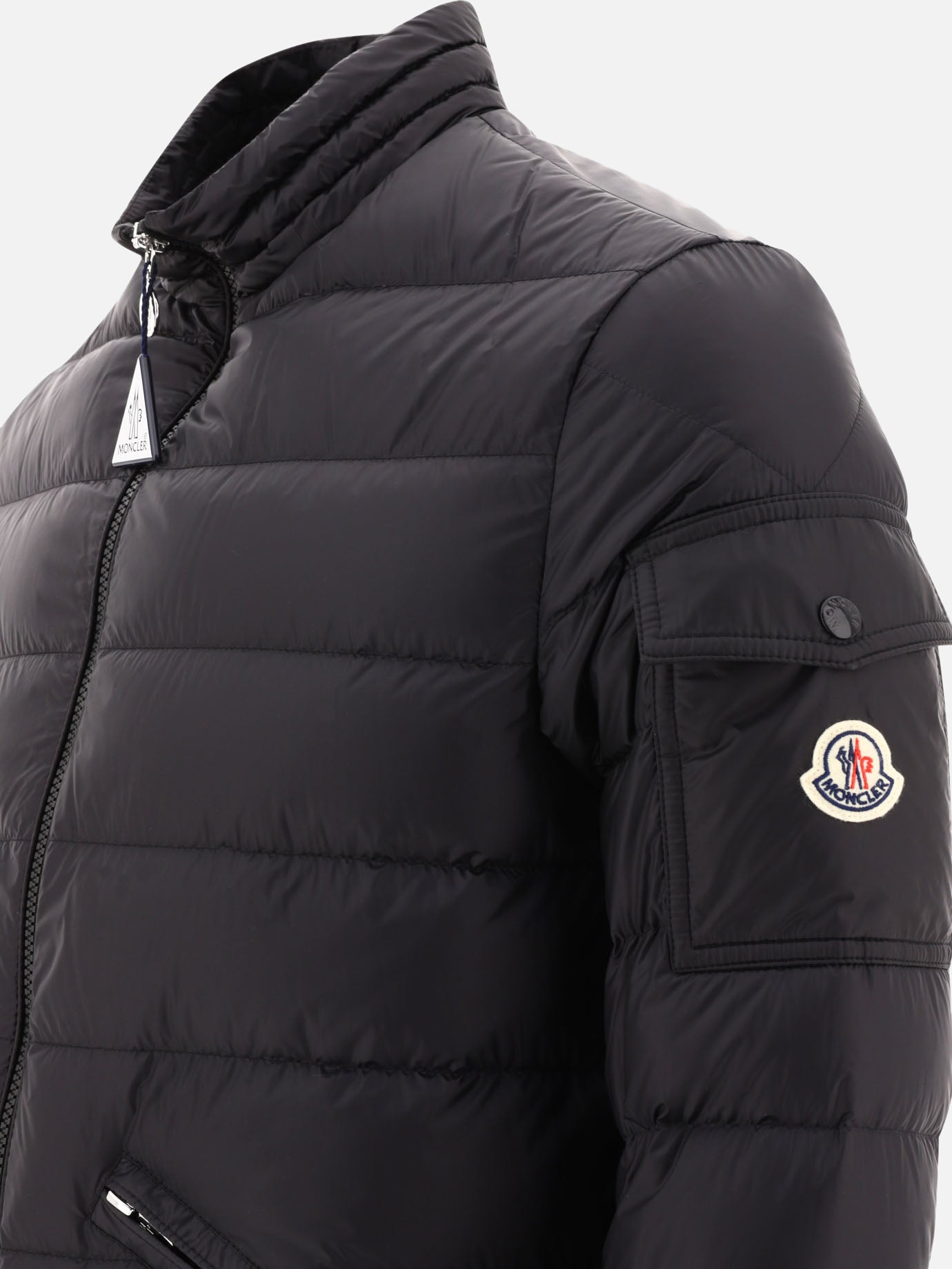 Piumini corti 100% polyamide - Padding: down and feathers  Nero - Moncler Uomo | PDP | VIETTI Online Store | thumbnail_4
