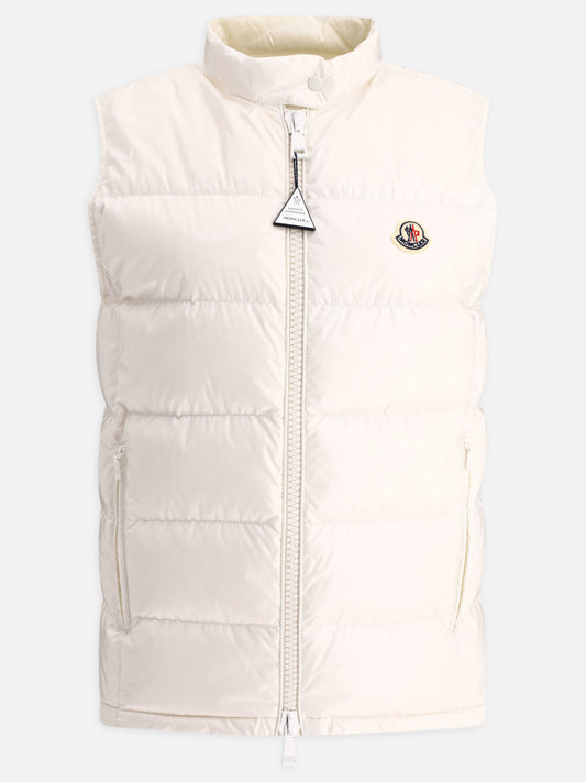 Giacche smanicate 100% polyamide - Padding: down and feathers  Bianco - Moncler Donna | PLP | VIETTI Online Store 
