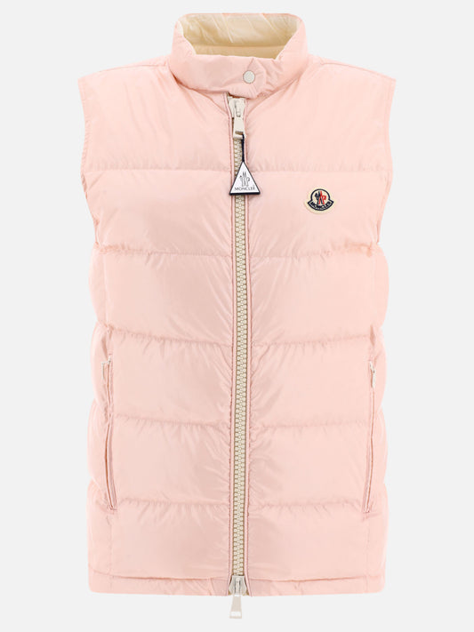 Giacche smanicate 100% polyamide - Padding: down and feathers  Rosa - Moncler Donna | PLP | VIETTI Online Store 

