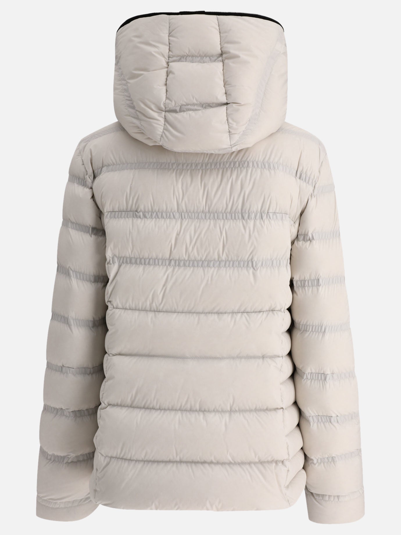 Piumini corti 85% polyamide 15% elastane - Padding: down and feathers  Bianco - Moncler Donna | PDP | VIETTI Online Store | thumbnail_2