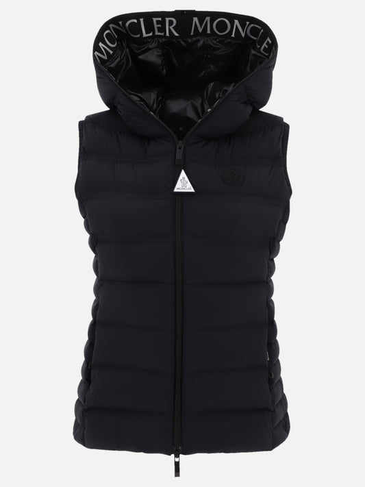 Giacche smanicate 85% polyamide 15% elastane - Padding: down and feathers  Nero - Moncler Donna | PLP | VIETTI Online Store 
