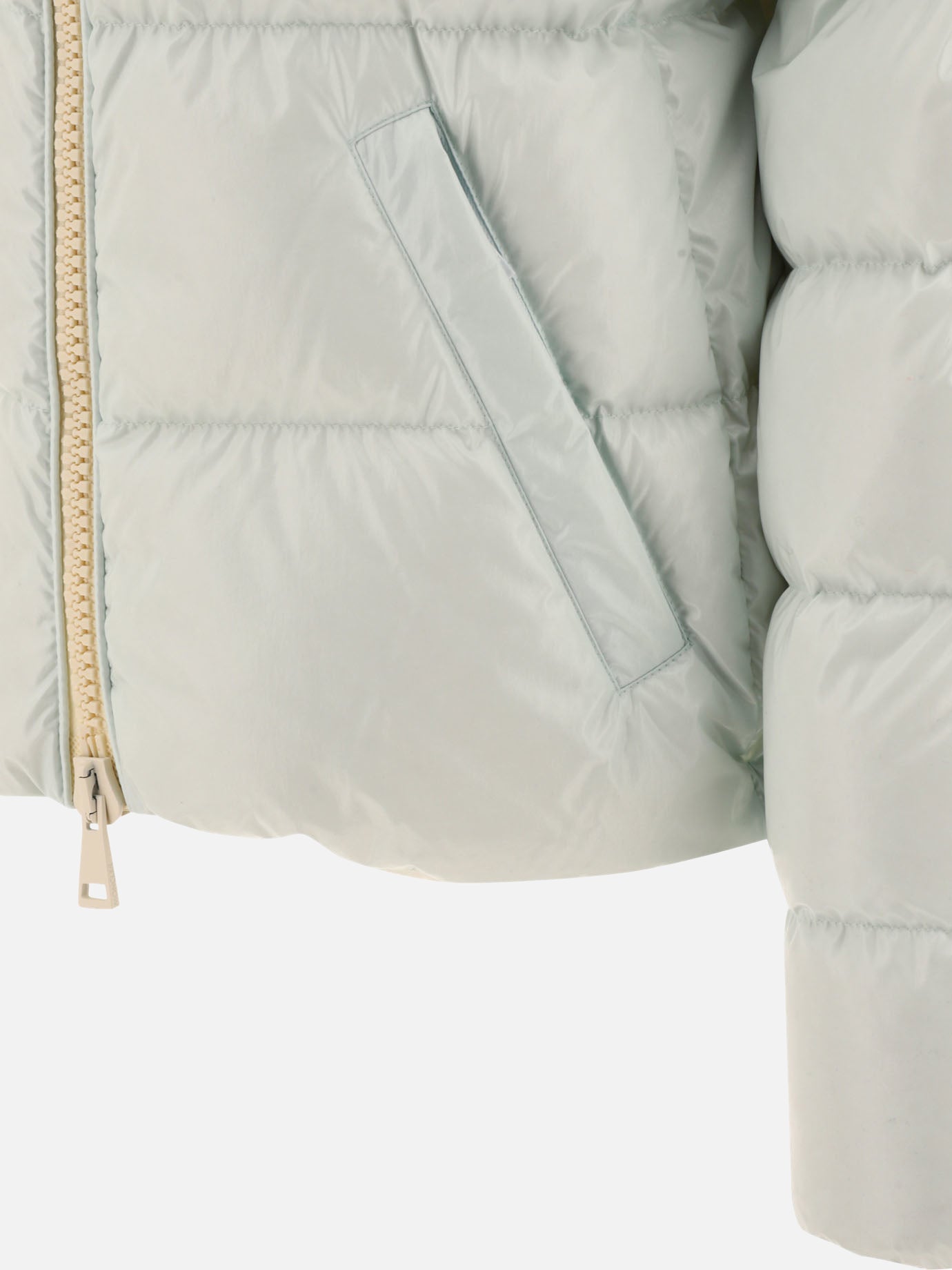 Piumini corti 100% polyamide - Padding: down and feathers  Azzurro - Moncler Donna | PDP | VIETTI Online Store | thumbnail_4