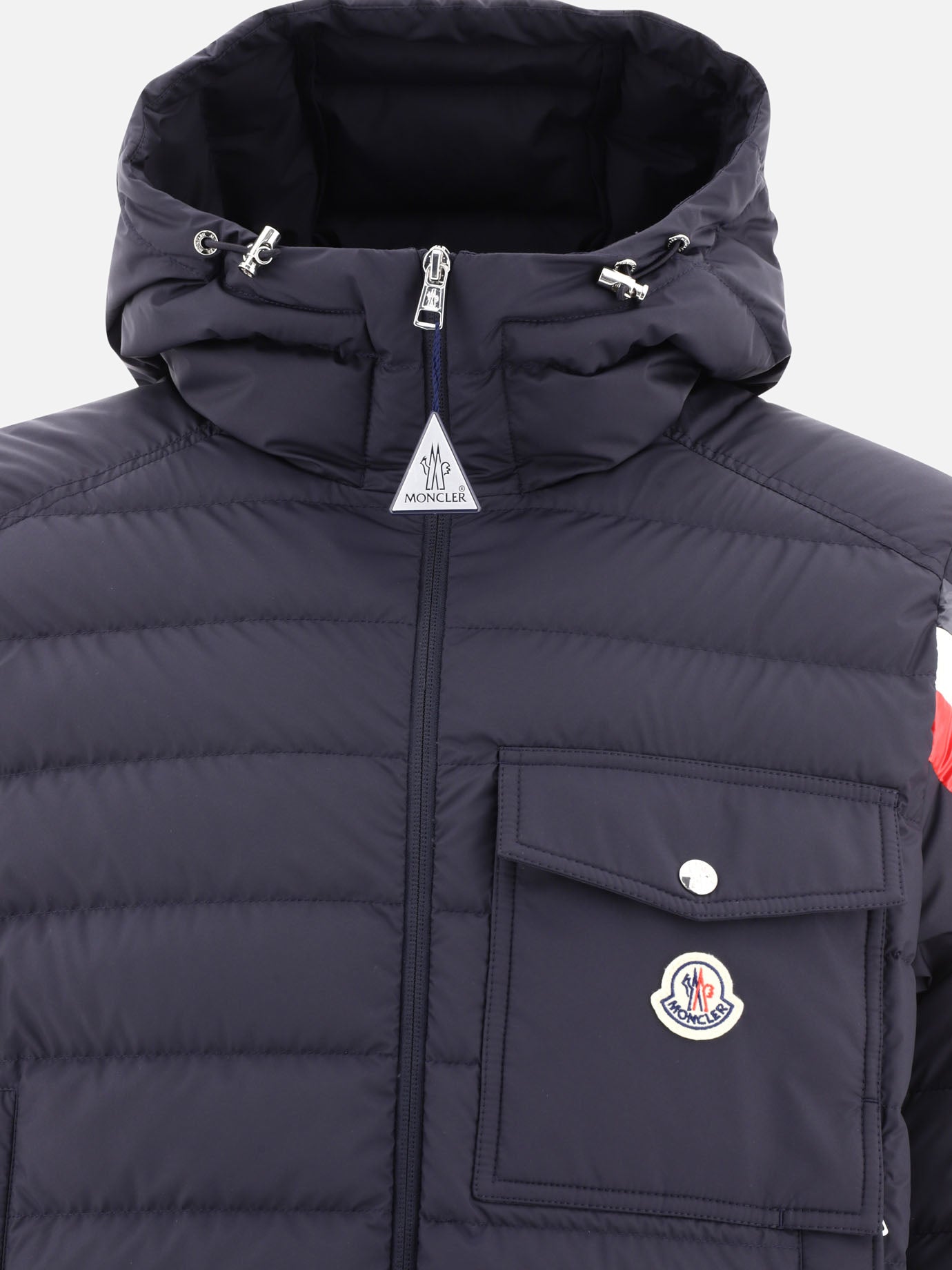 Piumini corti 100% polyamide - Padding: down and feathers  Blu - Moncler Uomo | PDP | VIETTI Online Store | thumbnail_3