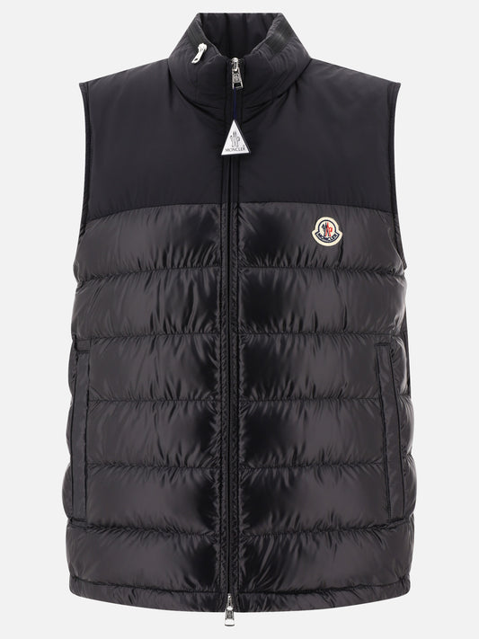Giacche smanicate 100% polyester - Padding: down and feathers  Nero - Moncler Uomo | PLP | VIETTI Online Store 
