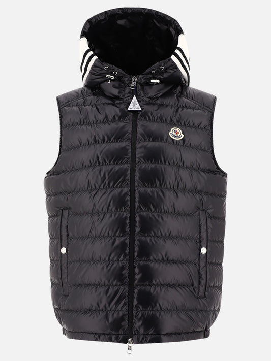 Giacche smanicate Solid colour  Nero - Moncler Uomo | PLP | VIETTI Online Store 
