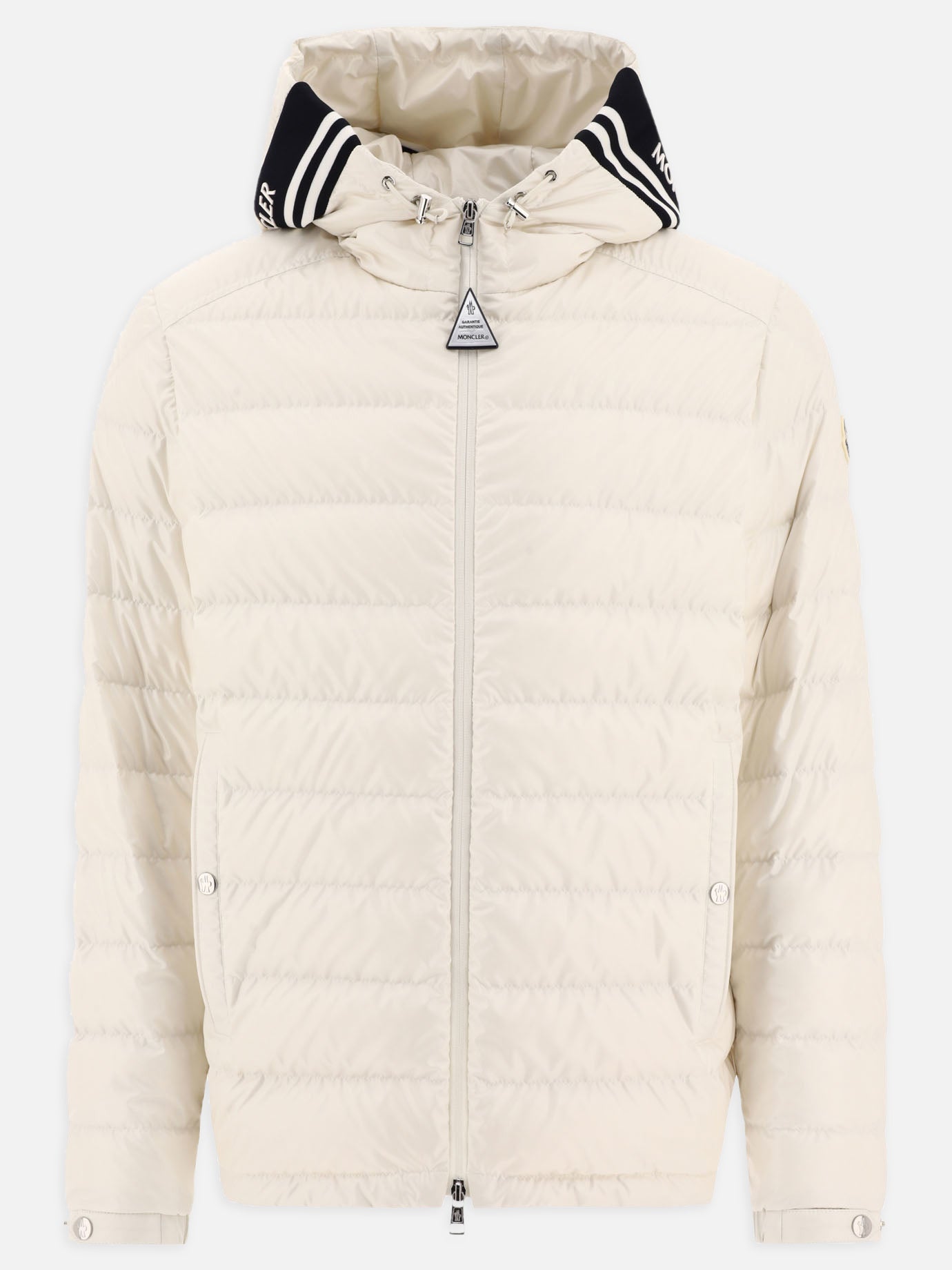 Piumini corti 100% polyester - Padding: down and feathers  Bianco - Moncler Uomo | PDP | VIETTI Online Store | thumbnail