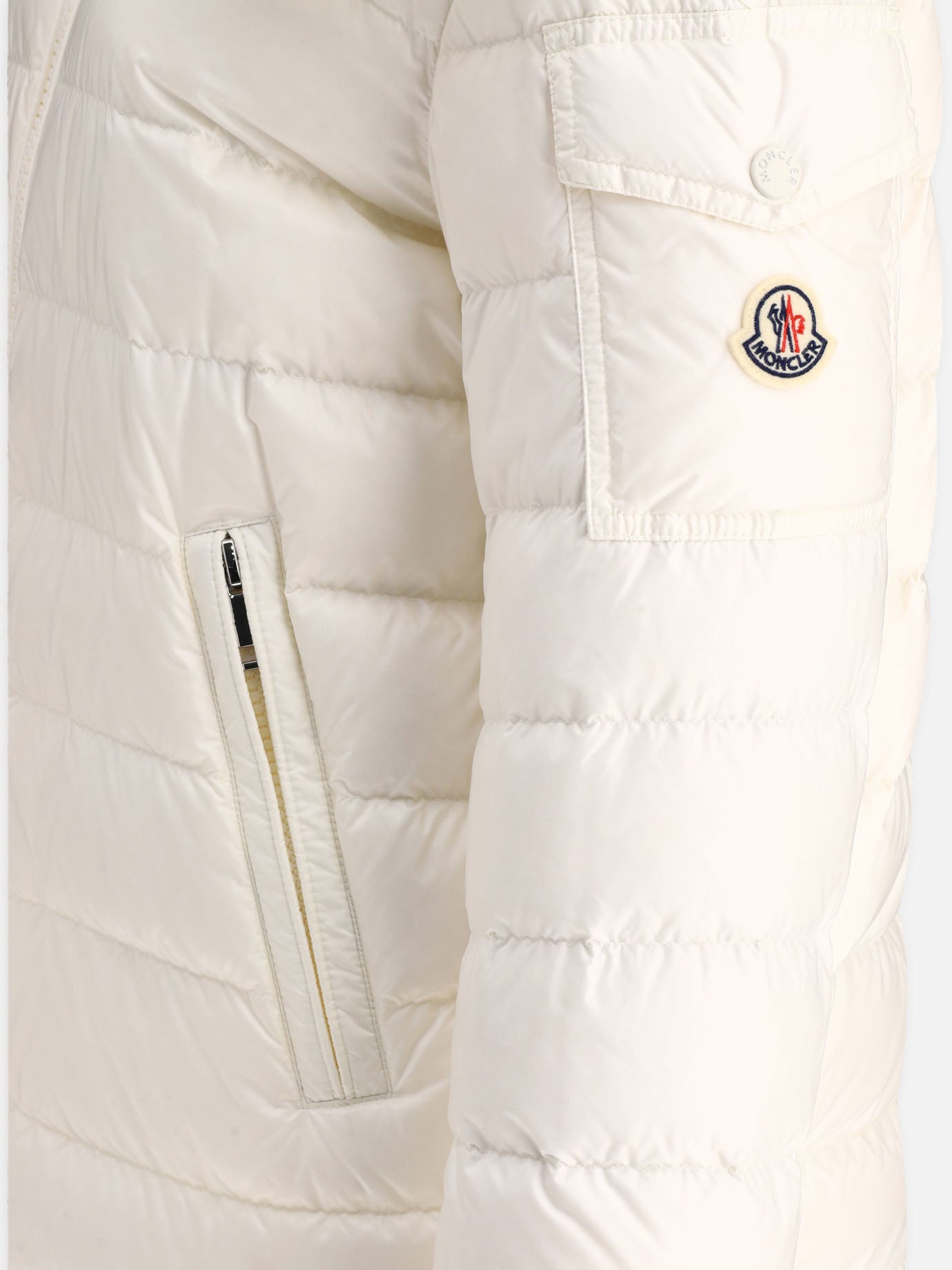 Piumini corti 100% polyamide - Padding: down and feathers  Bianco - Moncler Donna | PDP | VIETTI Online Store | thumbnail_4