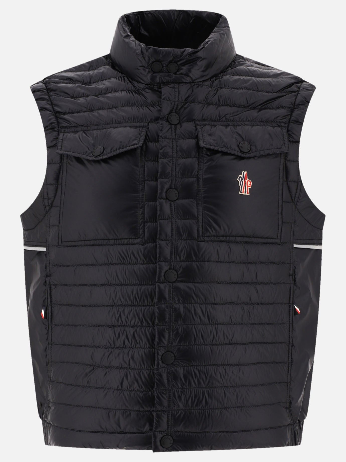 Giacche smanicate 100% polyamide - Padding: down and feathers  Nero - Moncler Grenoble Uomo | PDP | VIETTI Online Store | Zoom-Modal
