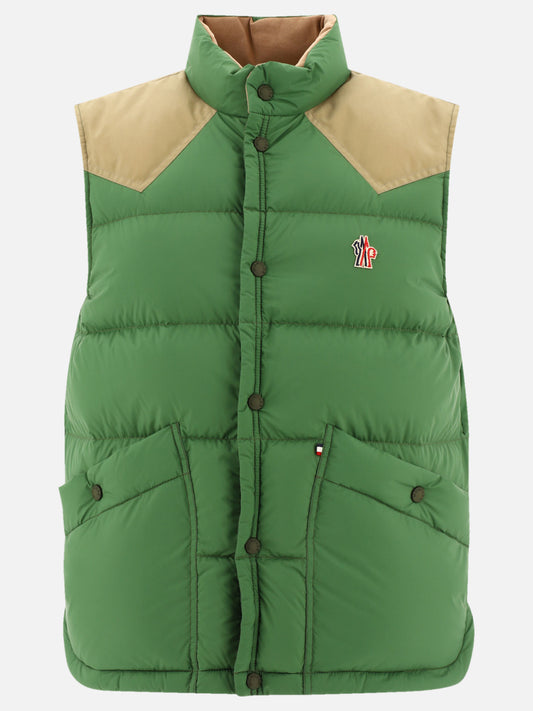 Giacche smanicate 100% polyamide - Padding: down and feathers  Verde - Moncler Grenoble Uomo | PLP | VIETTI Online Store 
