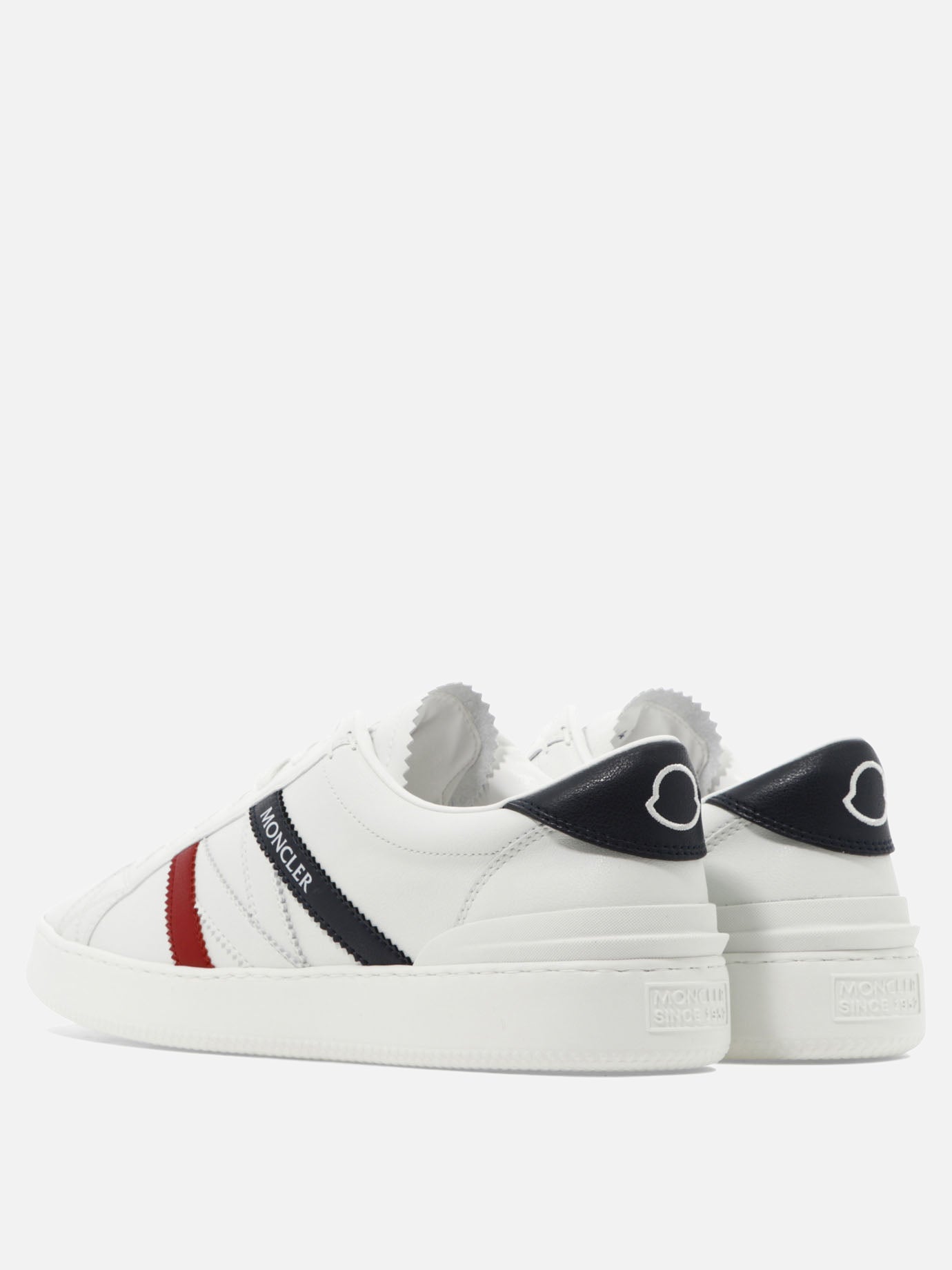 Sneaker basse 100% leather - 100% rubber  Bianco - Moncler Uomo | PDP | VIETTI Online Store | Zoom-Modal_4
