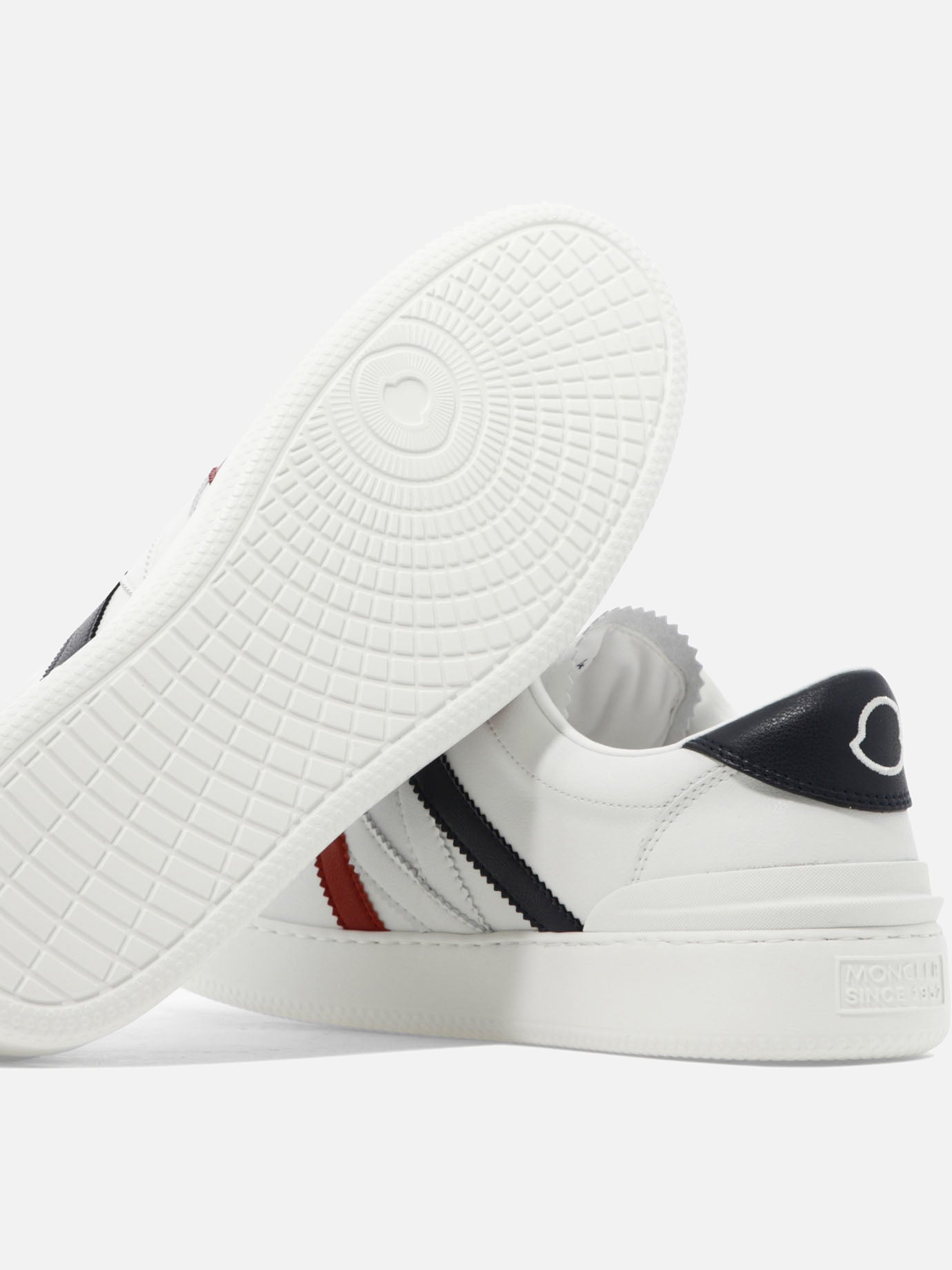 Sneaker basse 100% leather - 100% rubber  Bianco - Moncler Uomo | PDP | VIETTI Online Store | Zoom-Modal_5
