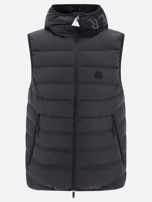 Giacche smanicate 100% polyester - Padding: down and feathers  Nero - Moncler Uomo | PLP | VIETTI Online Store 
