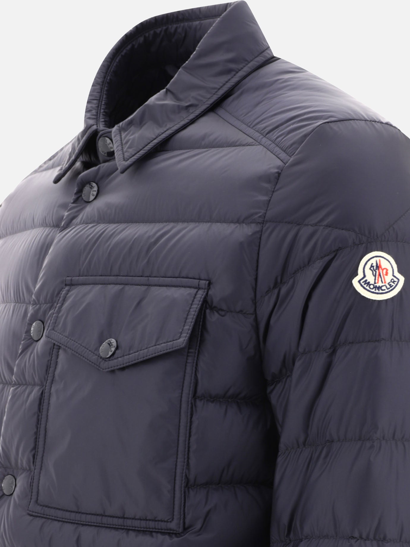 Piumini corti 100% polyamide - Padding: down and feathers  Blu - Moncler Uomo | PDP | VIETTI Online Store | Zoom-Modal_4
