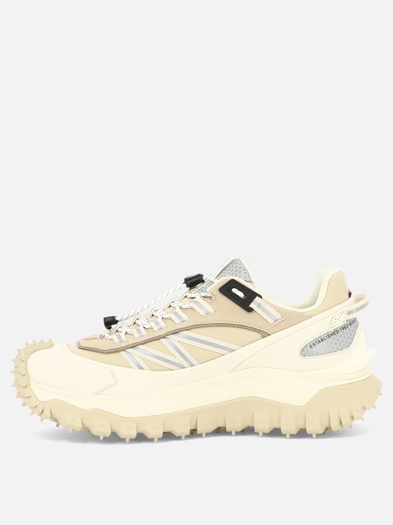 Low top sneakers 100% polyester - 100% rubber  Beige - Moncler Men | PDP | VIETTI Online Store | thumbnail_3