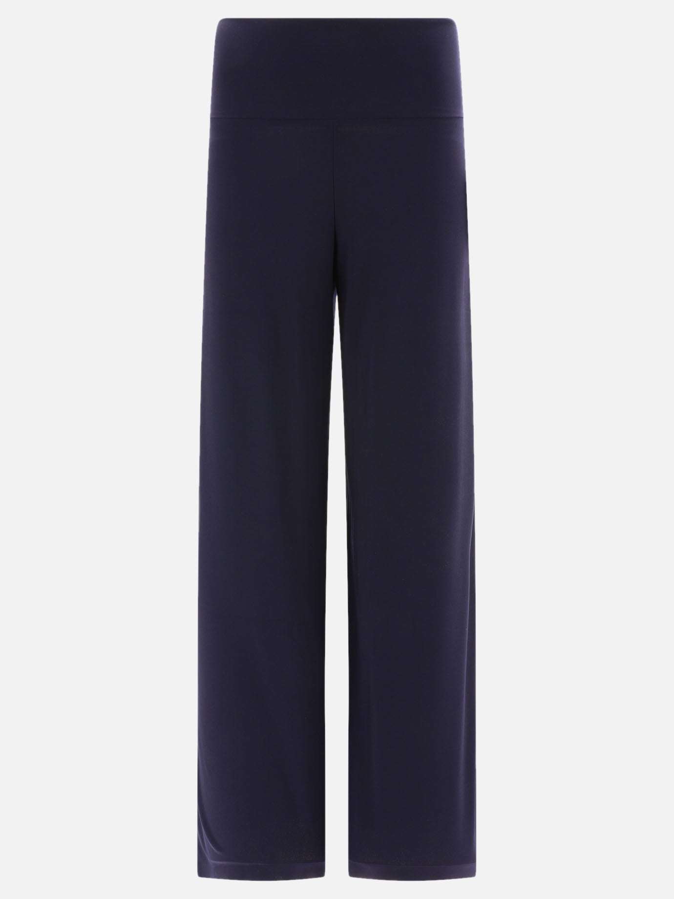 Pantaloni casual 95% polyester 5% elastane  Blu - Norma Kamali Donna | PDP | VIETTI Online Store | thumbnail