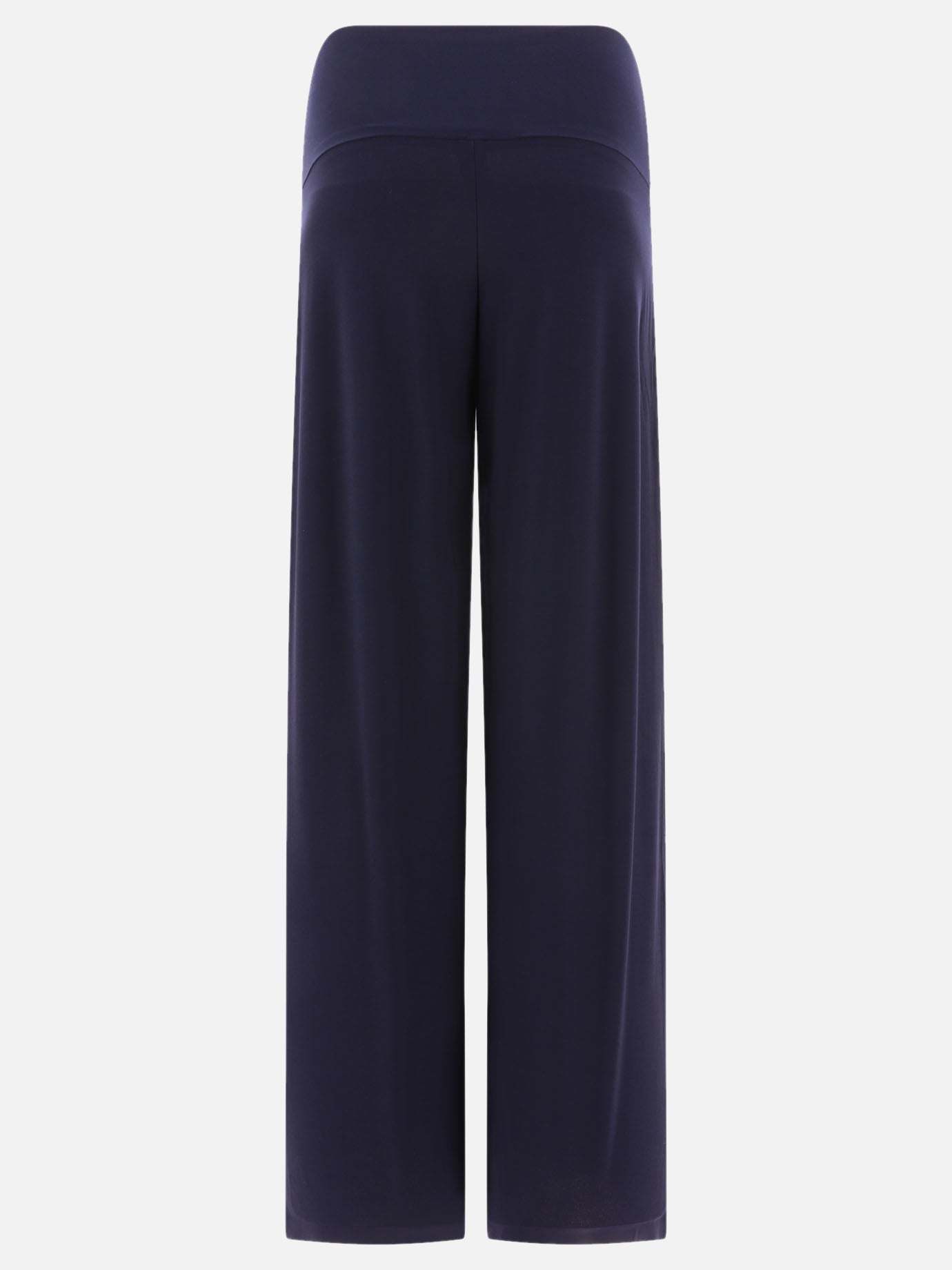 Pantaloni casual 95% polyester 5% elastane  Blu - Norma Kamali Donna | PDP | VIETTI Online Store | thumbnail_2