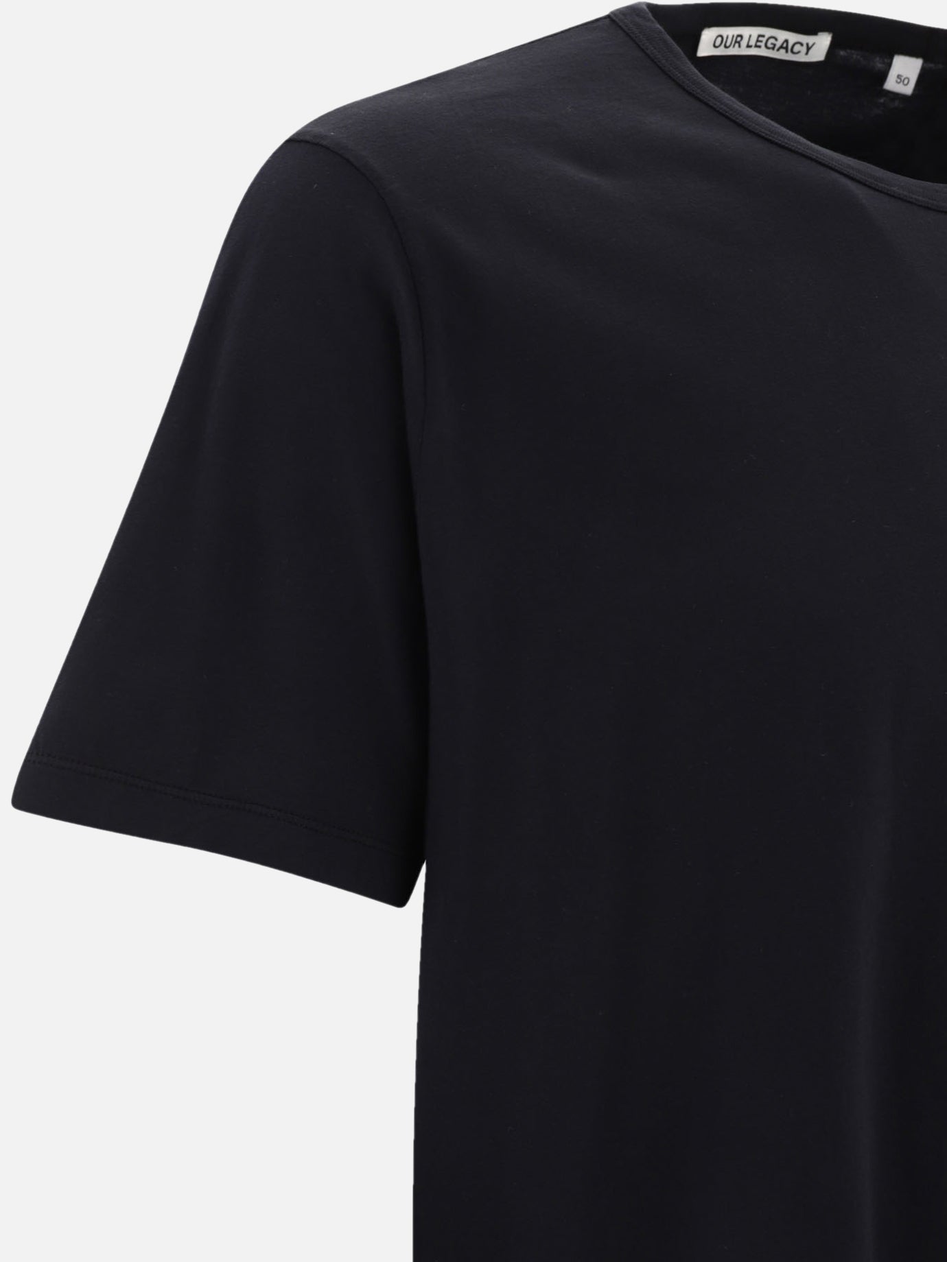 T-shirt girocollo 100% cotton  Nero - Our Legacy Uomo | PDP | VIETTI Online Store | Zoom-Modal_4
