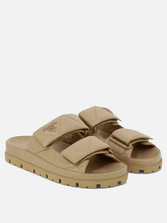 Sandali bassi 100% nappa - 100% rubber  Beige - Prada Donna | PLP | VIETTI Online Store | 2
