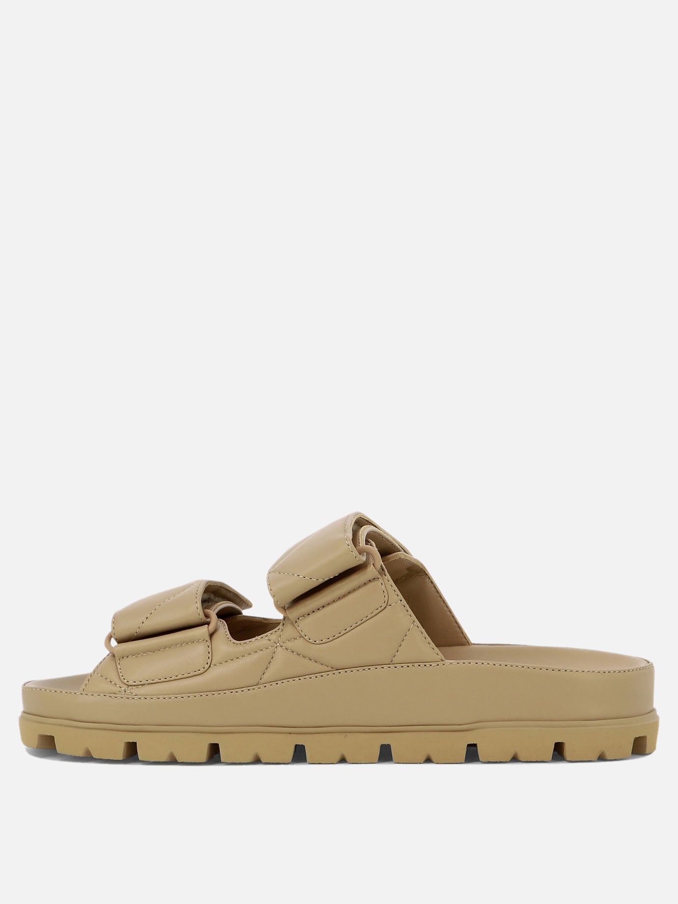 Sandali bassi 100% nappa - 100% rubber  Beige - Prada Donna | PDP | VIETTI Online Store | Zoom-Modal_3
