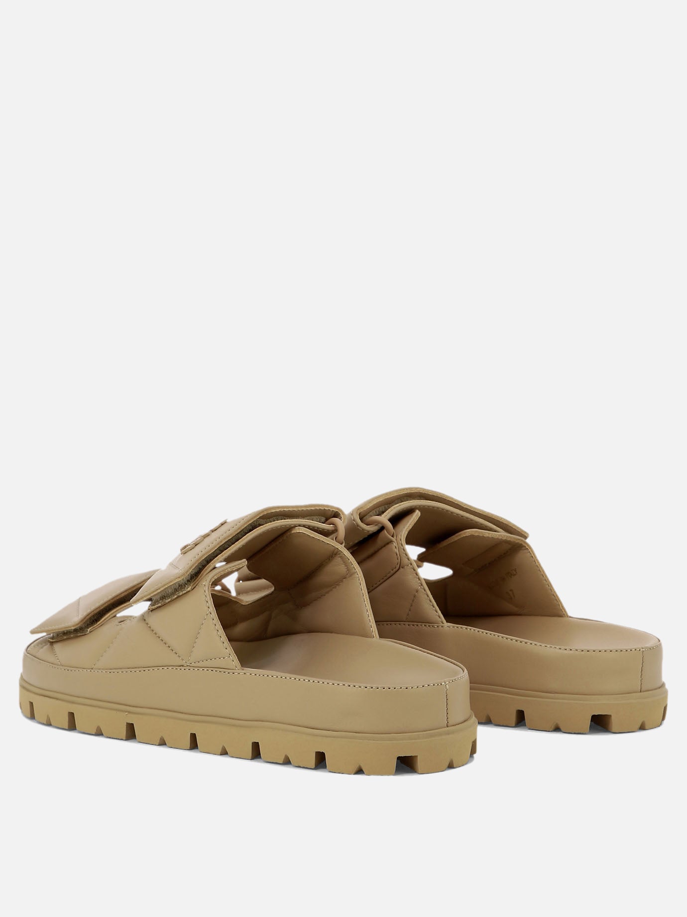 Sandali bassi 100% nappa - 100% rubber  Beige - Prada Donna | PDP | VIETTI Online Store | Zoom-Modal_4

