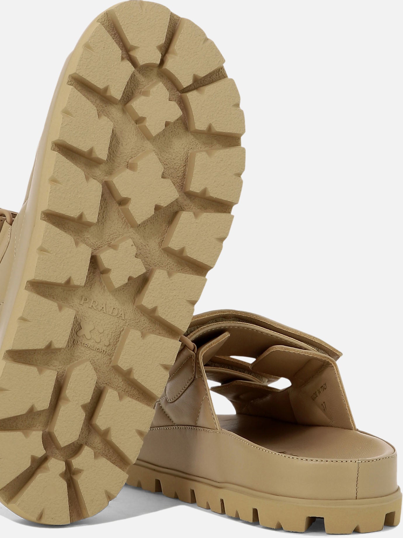 Sandali bassi 100% nappa - 100% rubber  Beige - Prada Donna | PDP | VIETTI Online Store | Zoom-Modal_5
