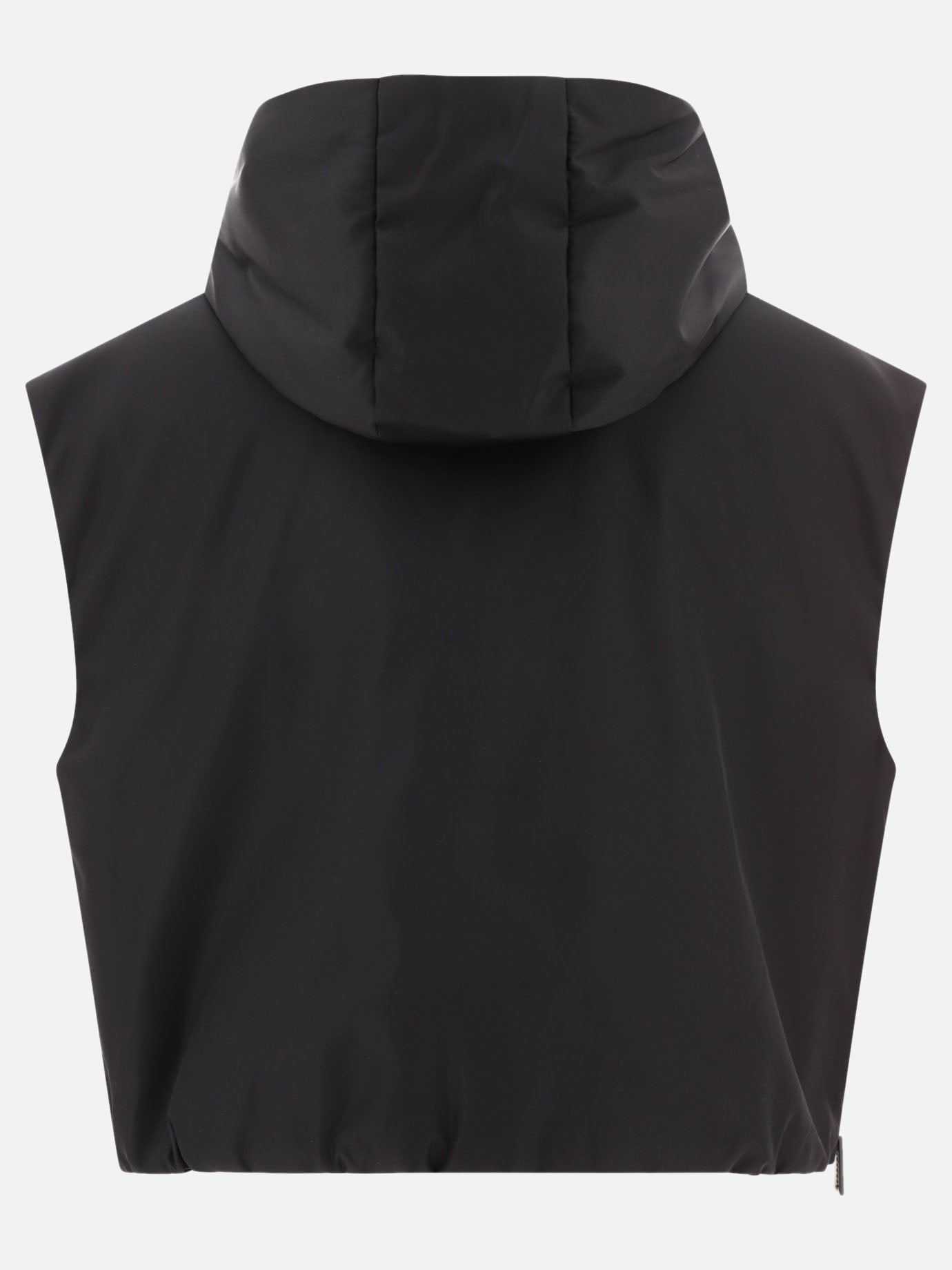 Giacche smanicate 100% recycled polyamide  Nero - Prada Donna | PDP | VIETTI Online Store | thumbnail_2