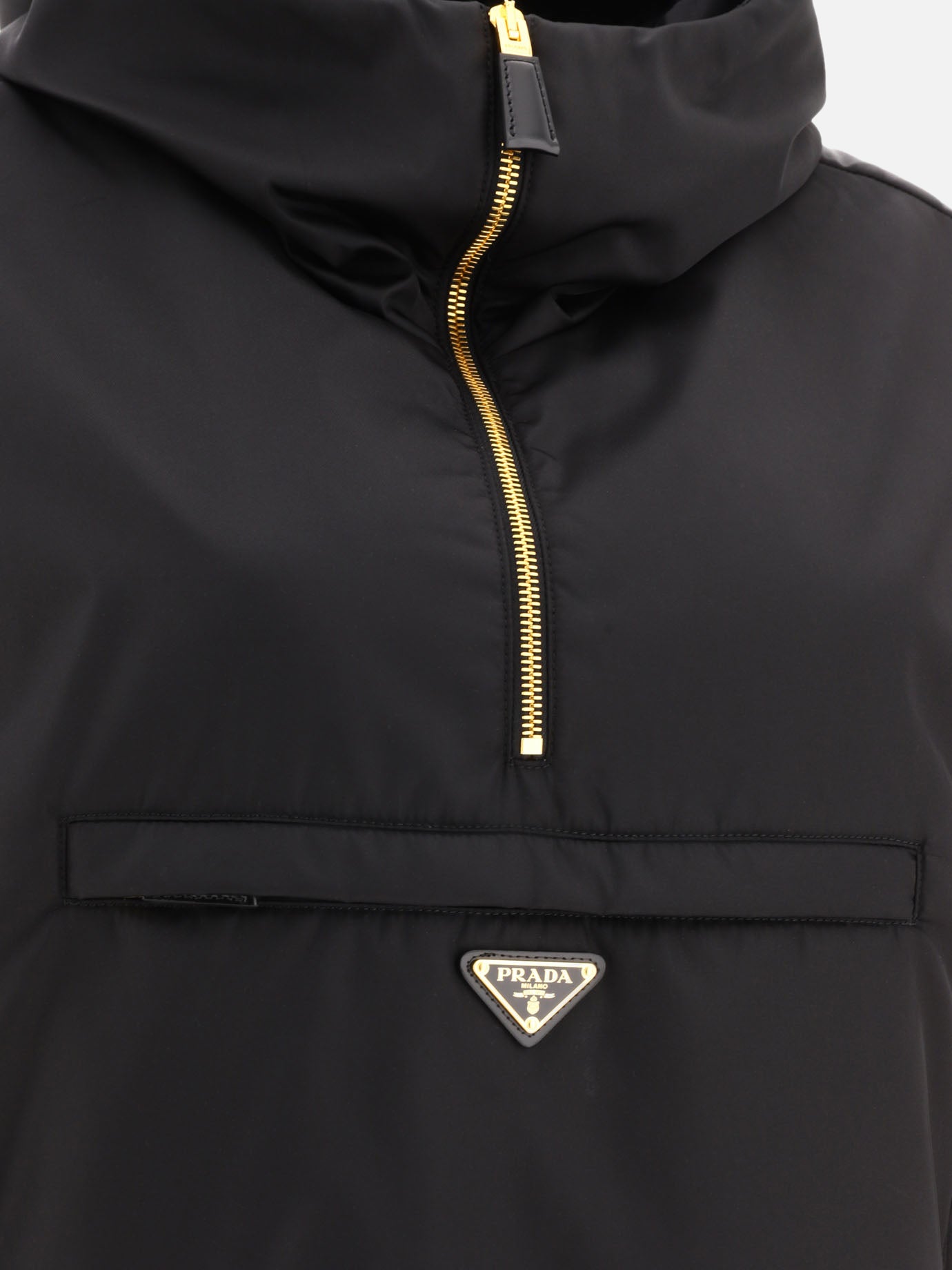 Giacche smanicate 100% recycled polyamide  Nero - Prada Donna | PDP | VIETTI Online Store | thumbnail_3