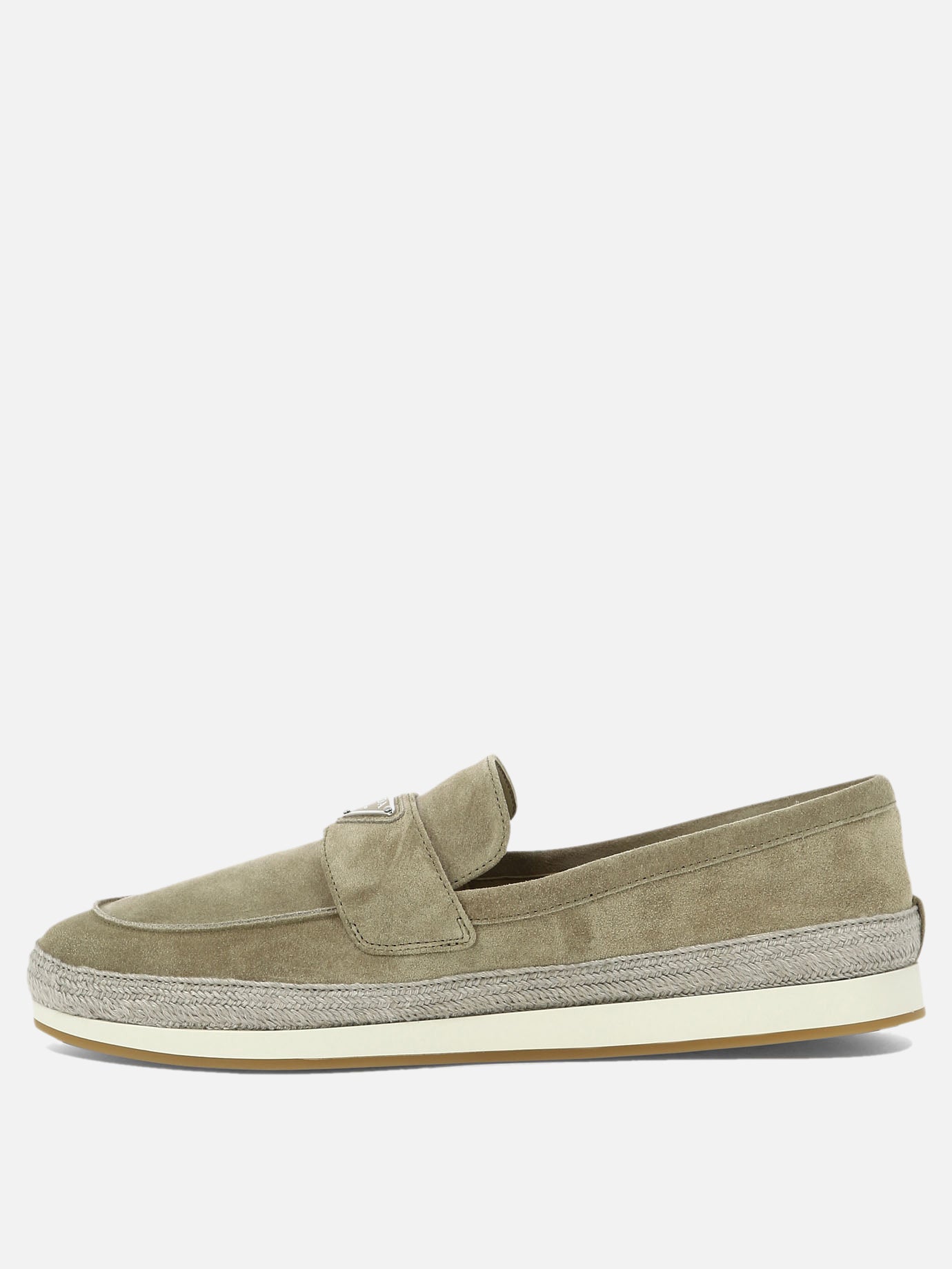 Mocassini 100% suede - 100% rubber  Beige - Prada Uomo | PDP | VIETTI Online Store | thumbnail_3