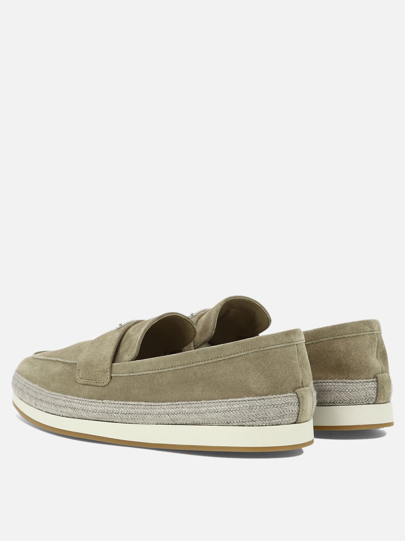 Mocassini 100% suede - 100% rubber  Beige - Prada Uomo | PDP | VIETTI Online Store | thumbnail_4