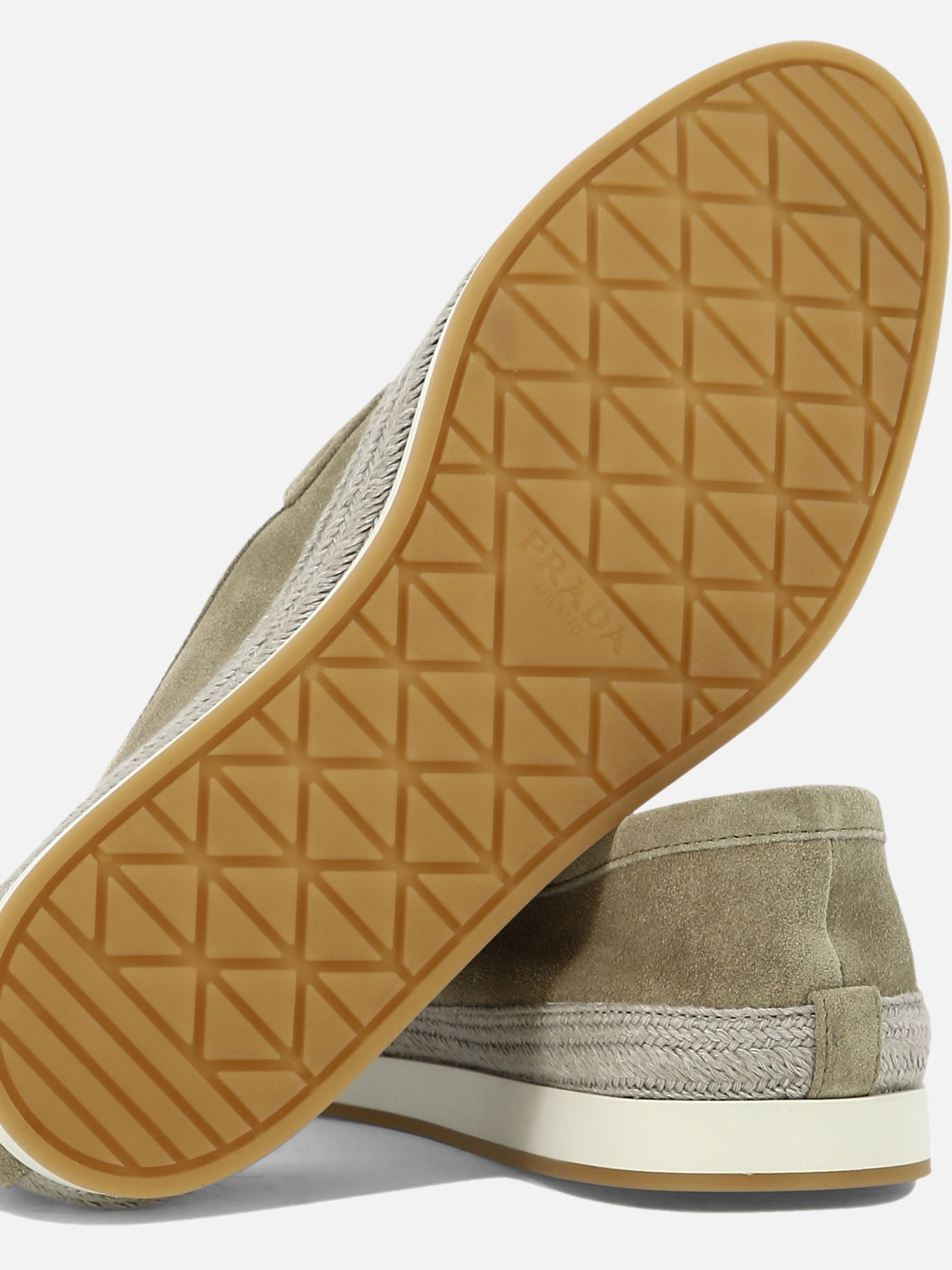 Mocassini 100% suede - 100% rubber  Beige - Prada Uomo | PDP | VIETTI Online Store | thumbnail_5