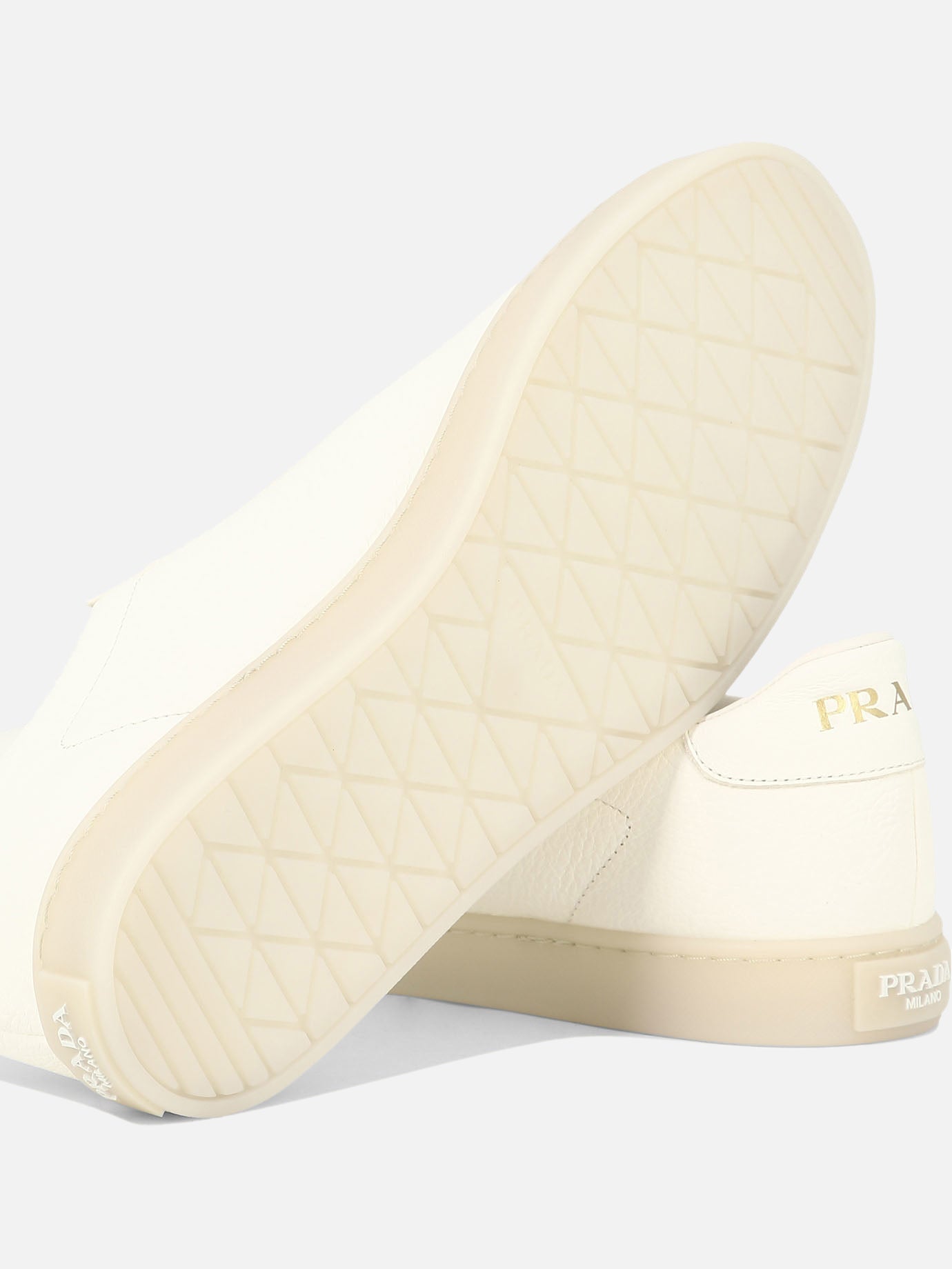 Sneaker basse 100% leather - 100% rubber  Bianco - Prada Uomo | PDP | VIETTI Online Store | thumbnail_5