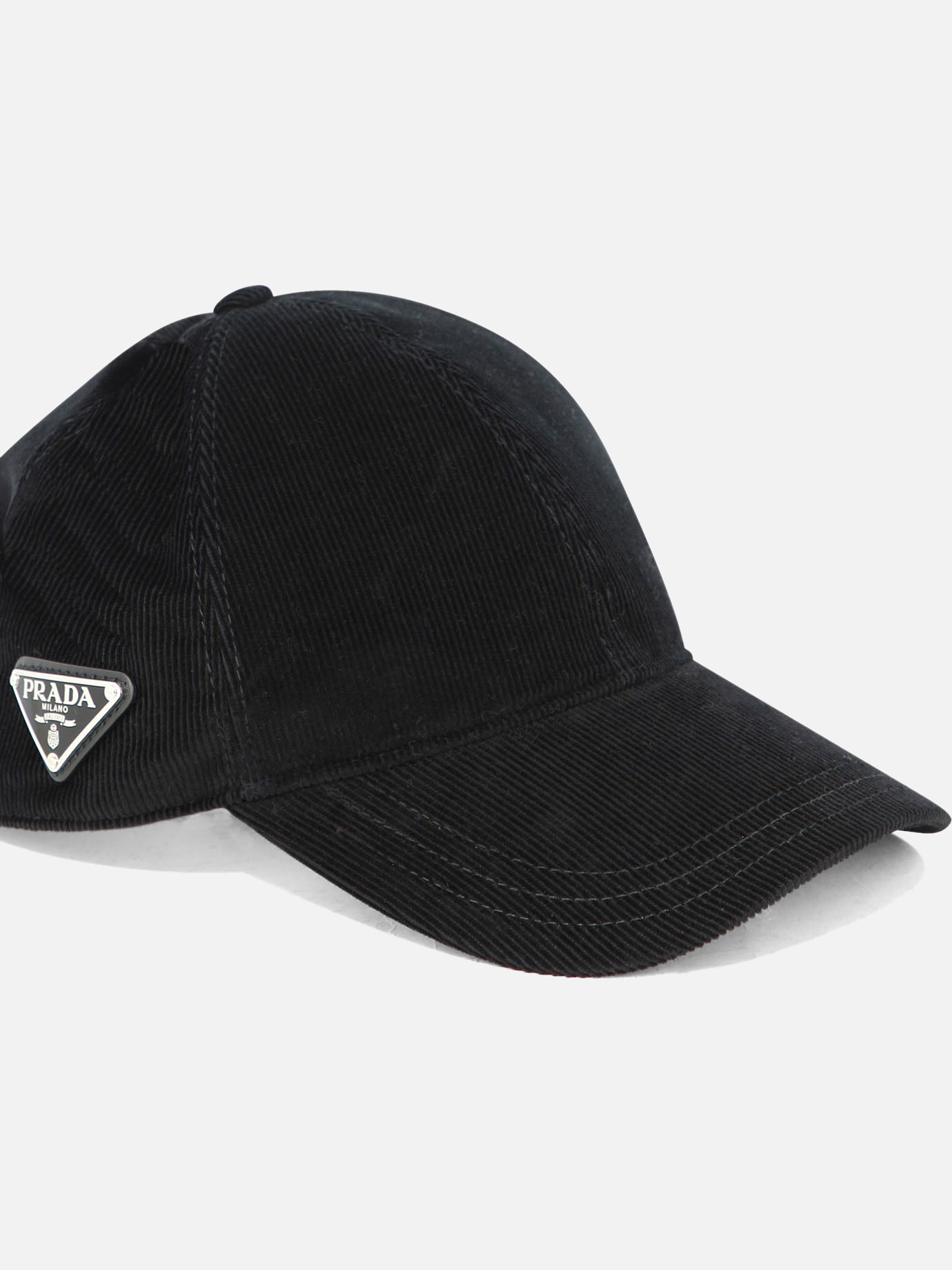 Cappelli da baseball 100% cotton  Nero - Prada Uomo | PDP | VIETTI Online Store | Zoom-Modal_4
