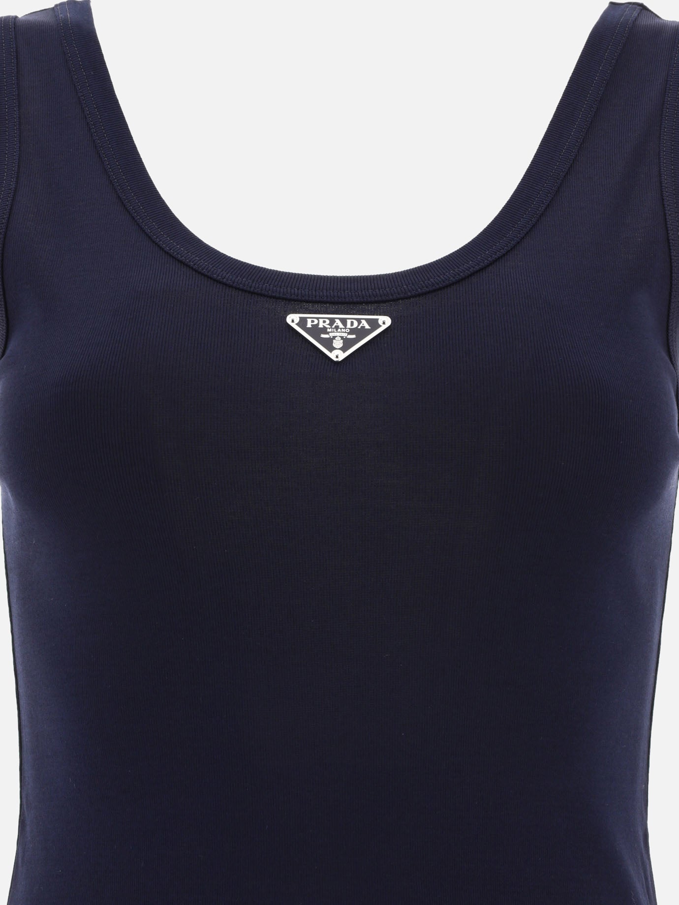 Tank tops 100% cotton  Blue - Prada Women | PDP | VIETTI Online Store | thumbnail_3