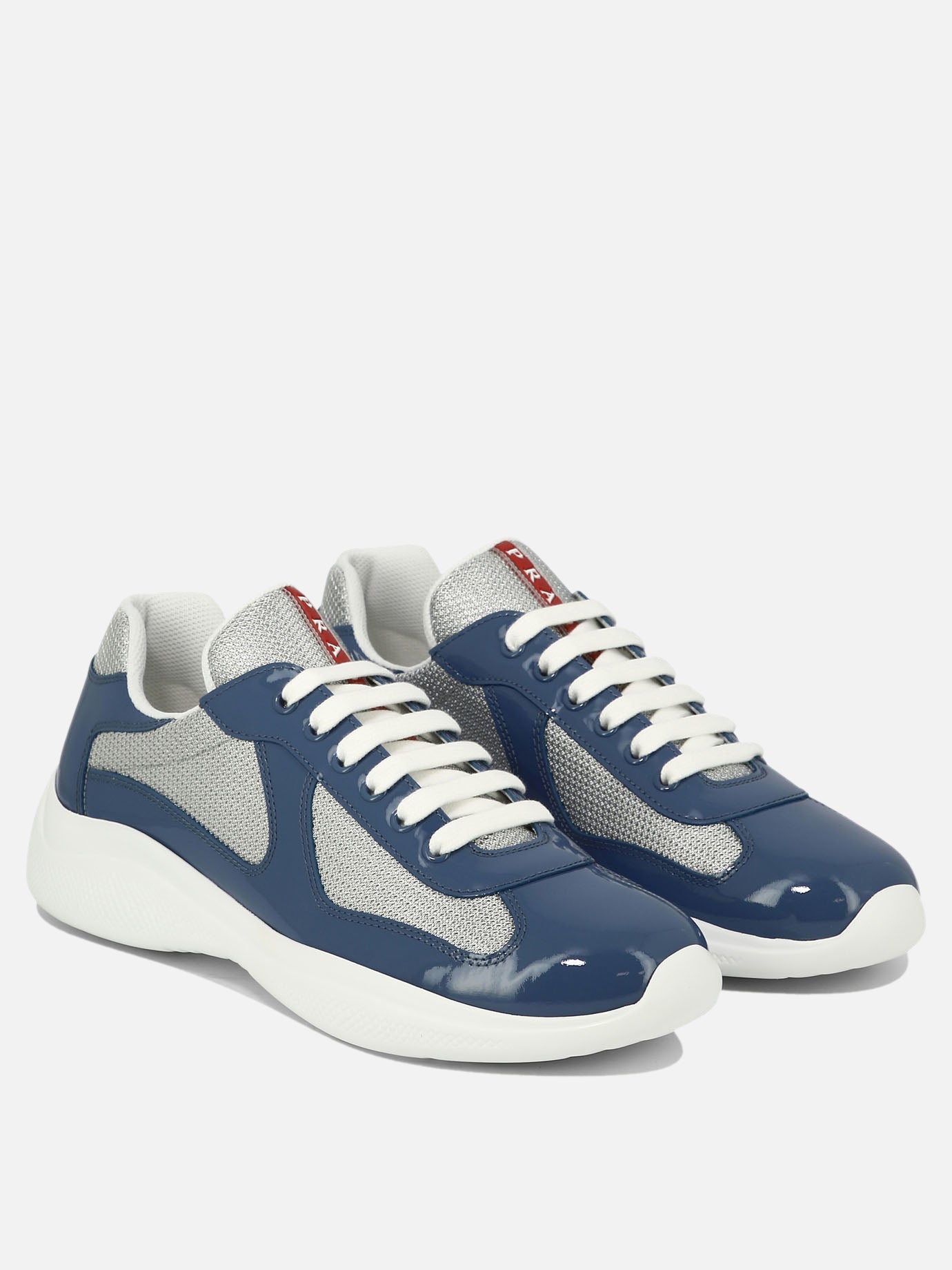 Low top sneakers 100% lamb leather - 100% rubber  Blue - Prada Men | PDP | VIETTI Online Store | thumbnail_2