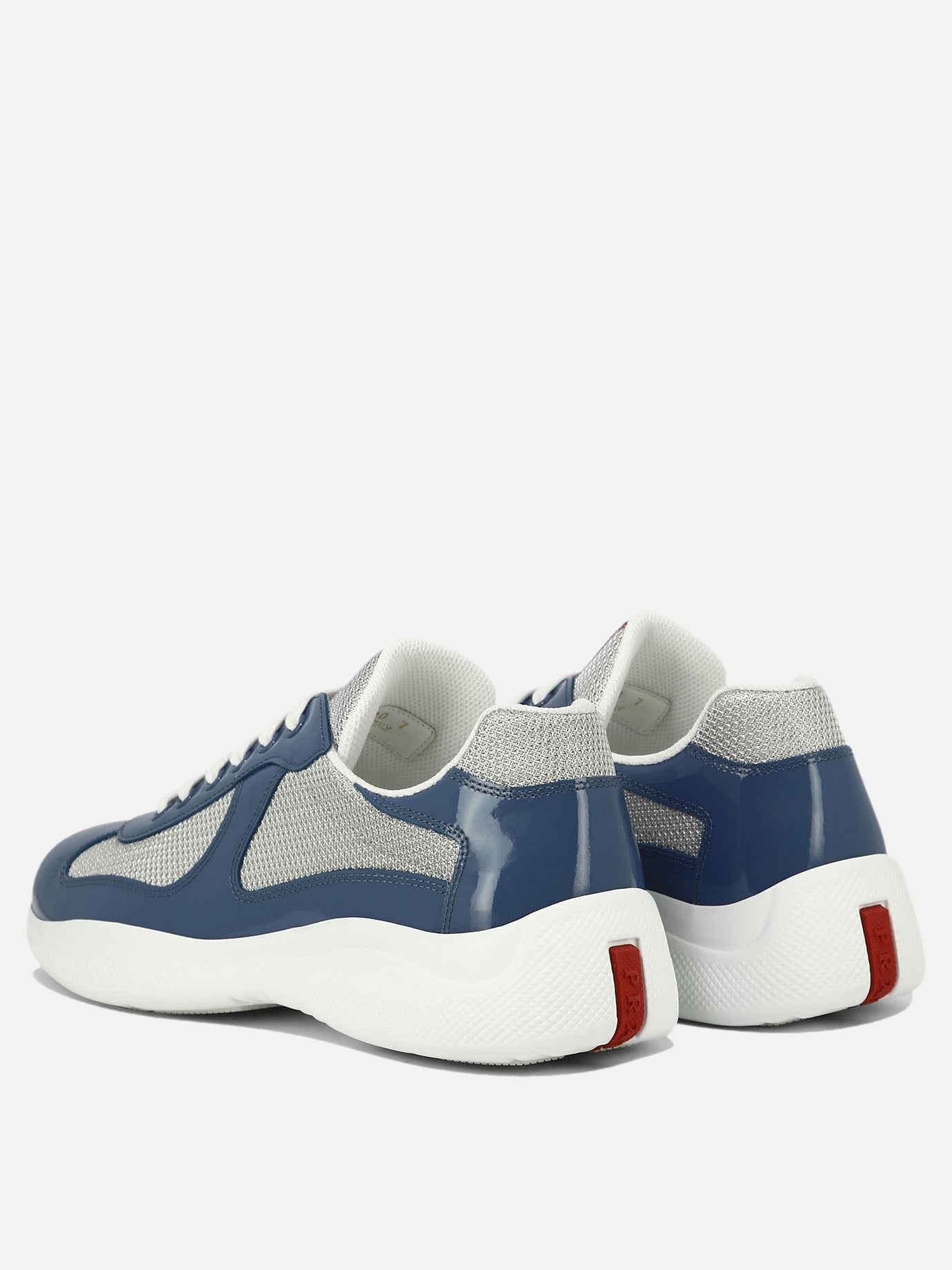 Low top sneakers 100% lamb leather - 100% rubber  Blue - Prada Men | PDP | VIETTI Online Store | Zoom-Modal_4
