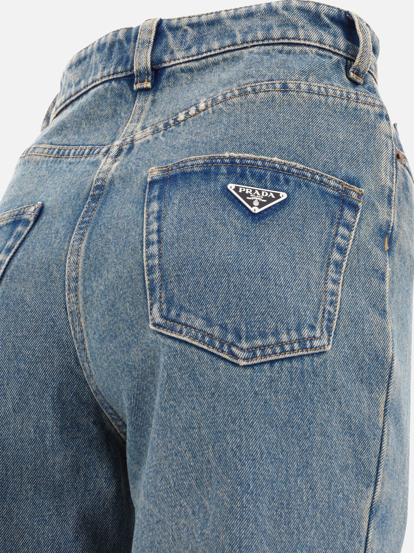 Jeans a gamba dritta 100% cotton  Azzurro - Prada Donna | PDP | VIETTI Online Store | Zoom-Modal_4
