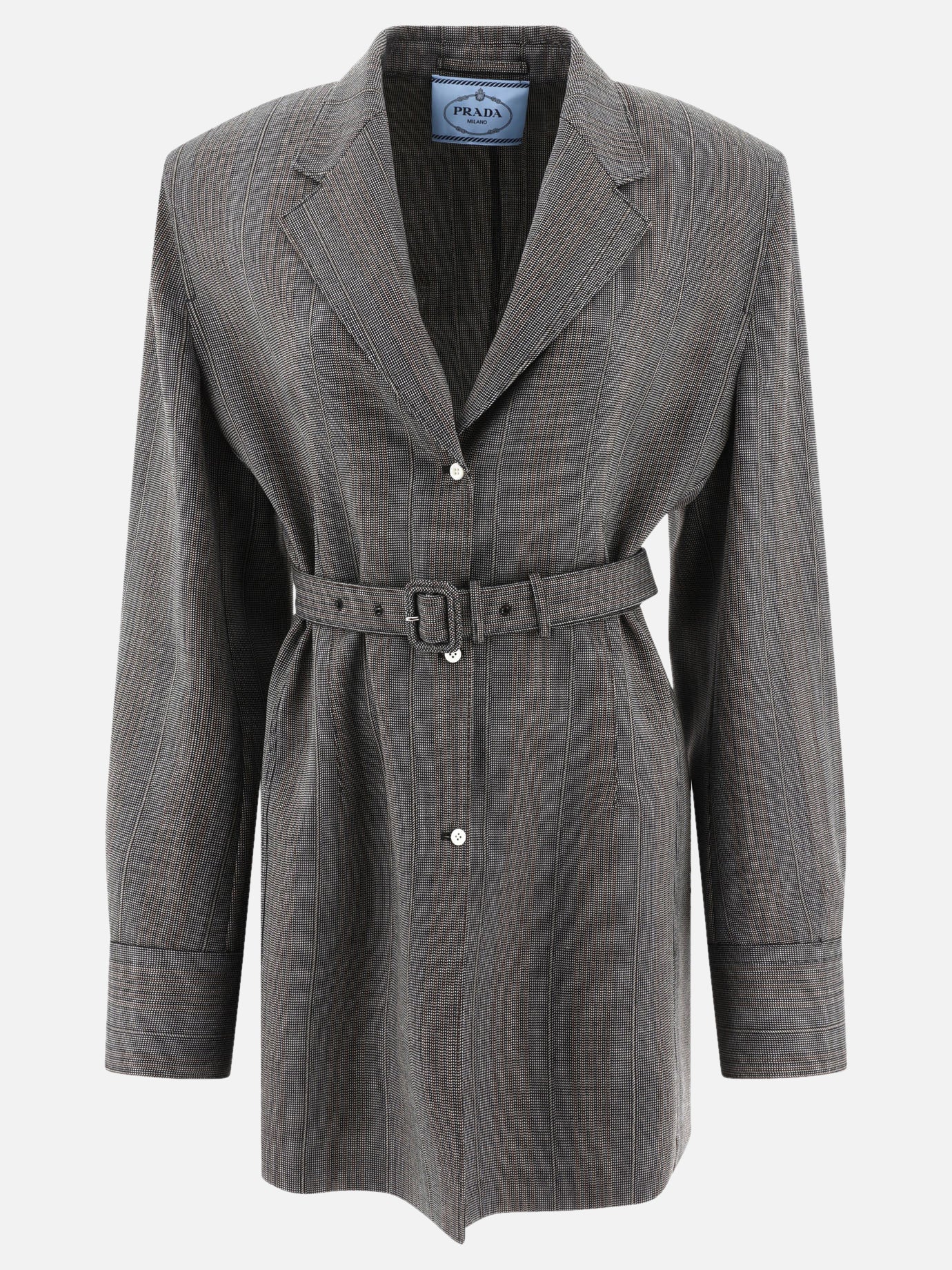 Blazer 100% virgin wool  Grigio - Prada Donna | PDP | VIETTI Online Store | thumbnail