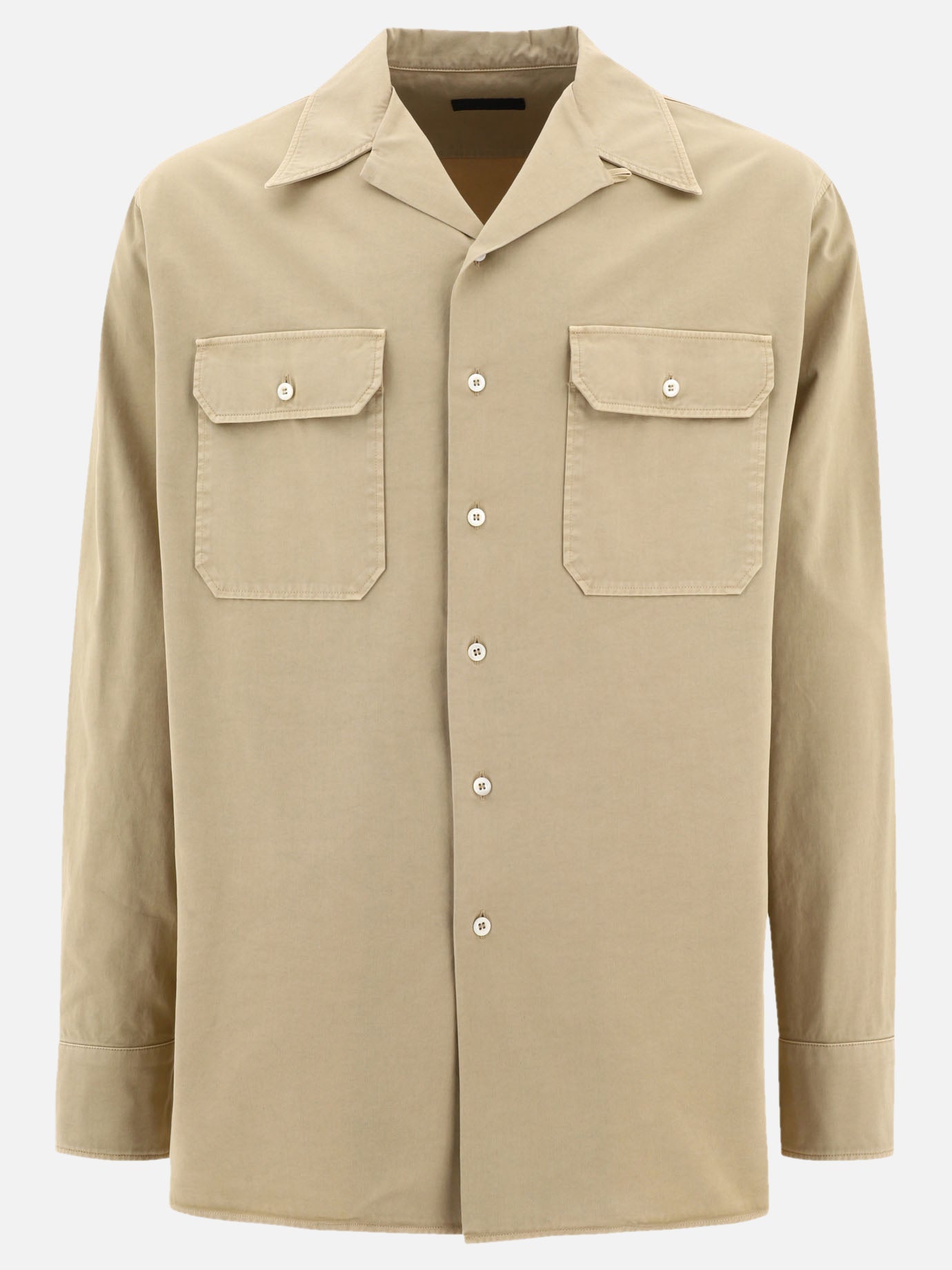Camicie casual 100% cotton  Beige - Prada Uomo | PDP | VIETTI Online Store | thumbnail