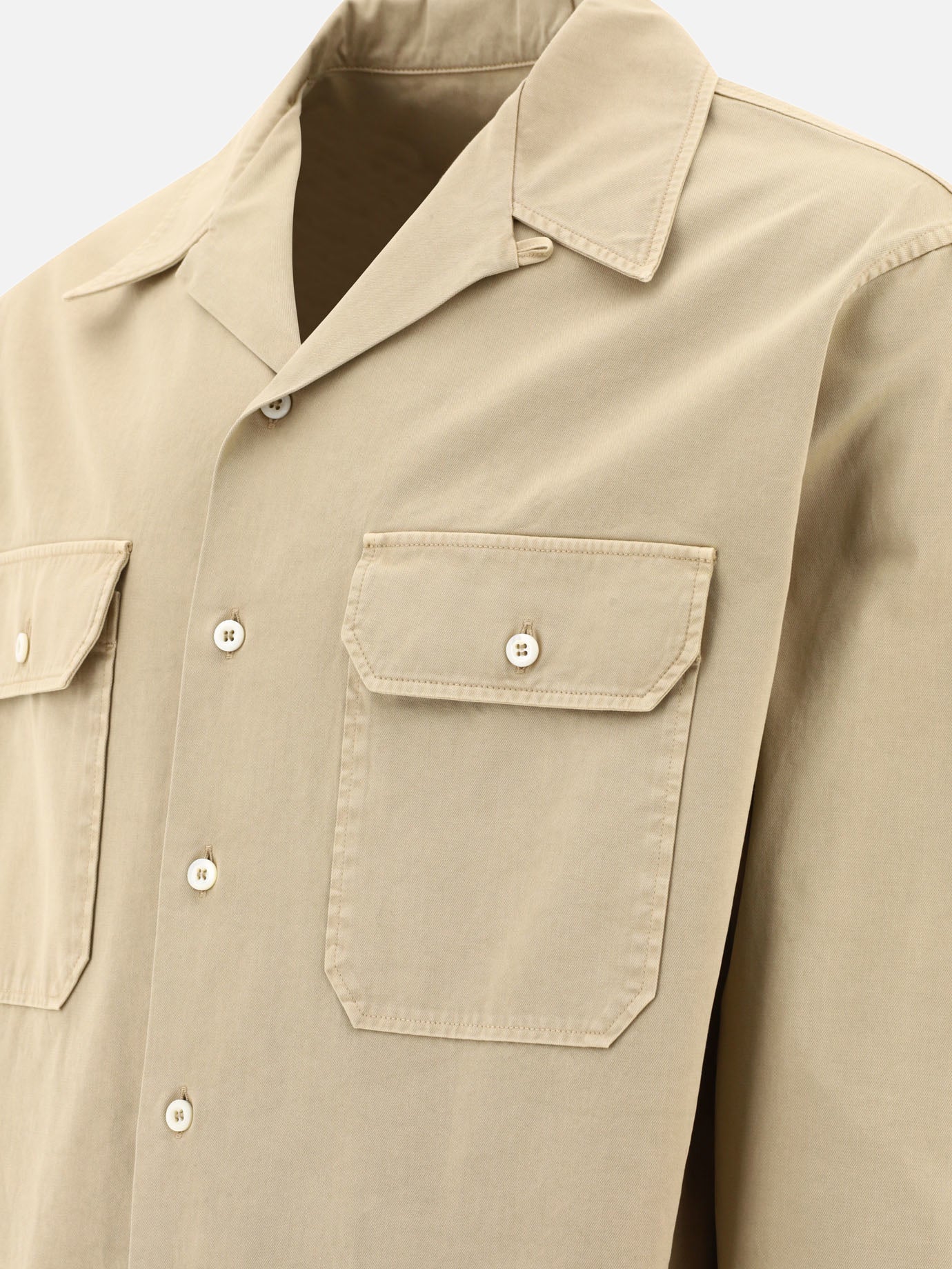 Camicie casual 100% cotton  Beige - Prada Uomo | PDP | VIETTI Online Store | thumbnail_4