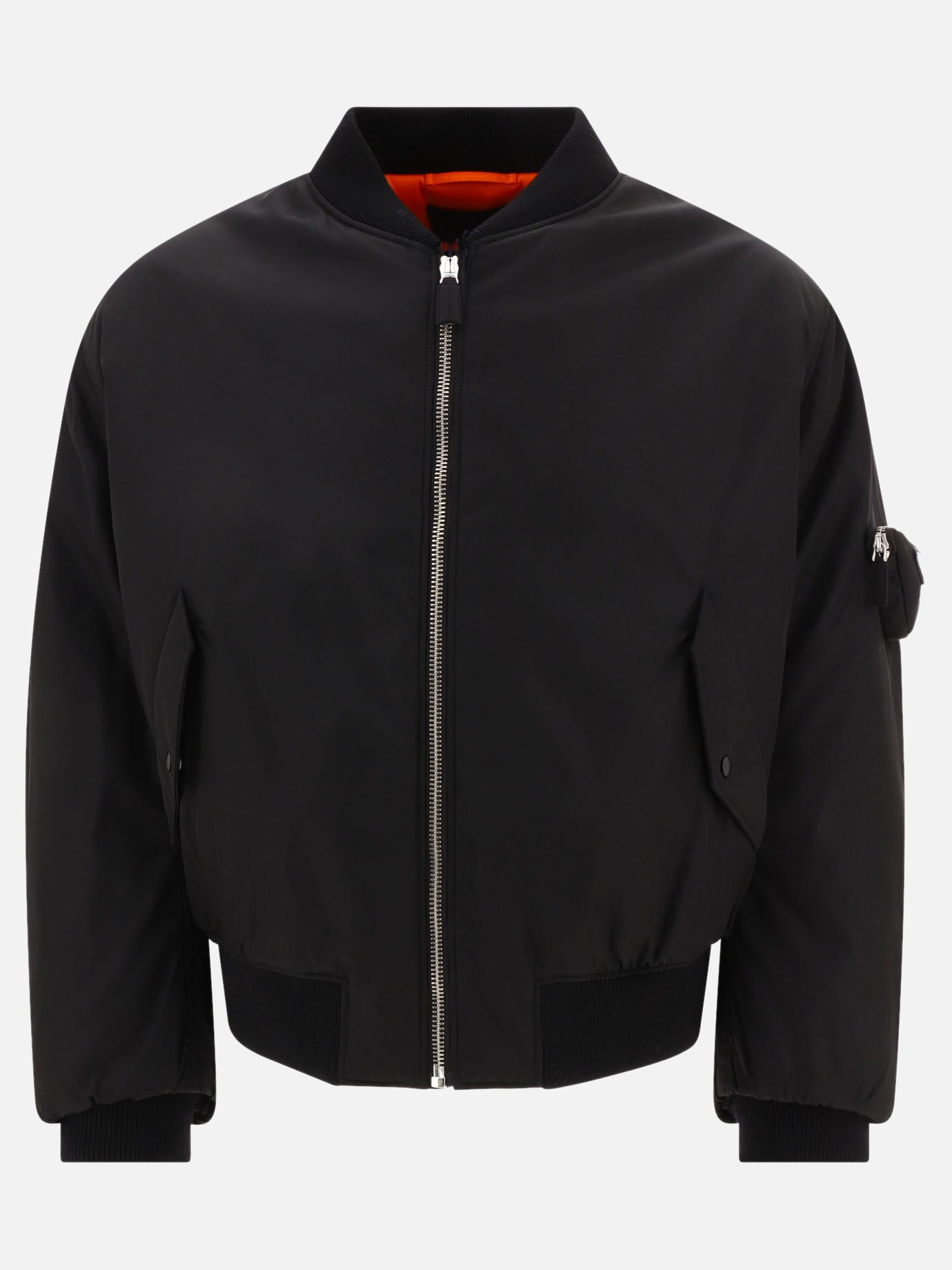 Bomber 100% recycled nylon  Nero - Prada Uomo | PDP | VIETTI Online Store | thumbnail