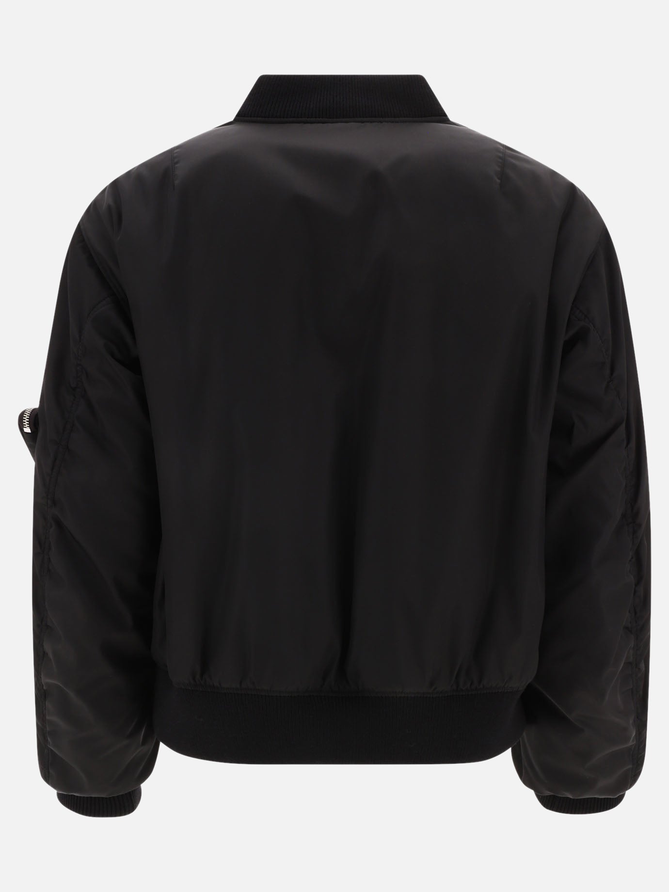 Bomber 100% recycled nylon  Nero - Prada Uomo | PDP | VIETTI Online Store | Zoom-Modal_2
