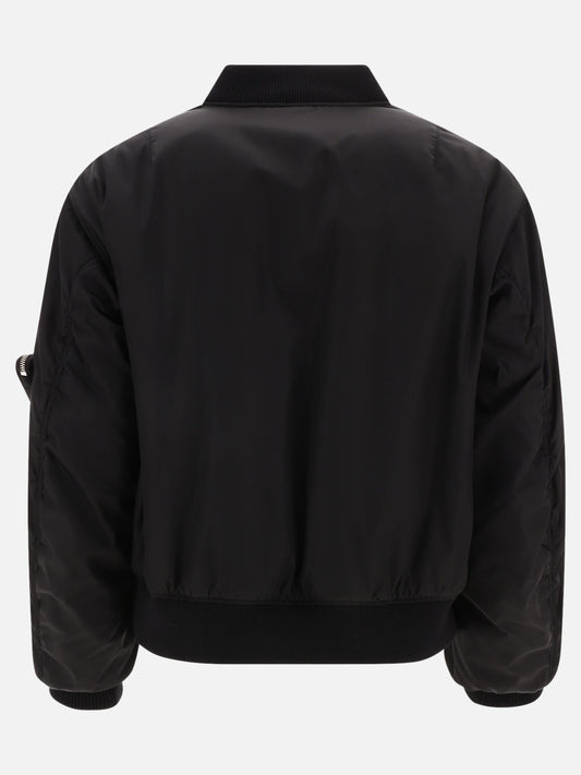 Bomber 100% recycled nylon  Nero - Prada Uomo | PLP | VIETTI Online Store | 2
