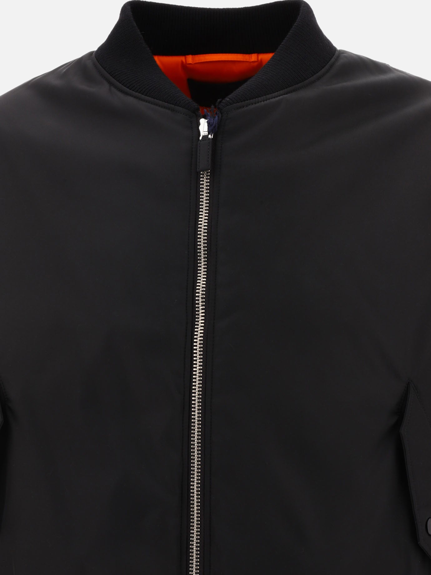 Bomber 100% recycled nylon  Nero - Prada Uomo | PDP | VIETTI Online Store | Zoom-Modal_3
