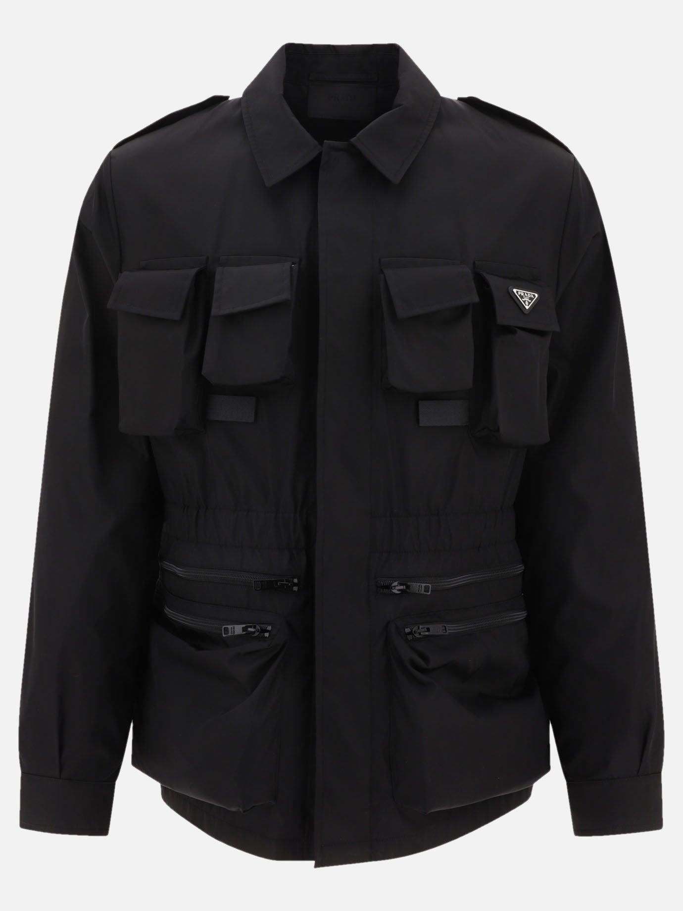 Giacche leggere & Trapuntate 100% polyamide  Nero - Prada Uomo | PDP | VIETTI Online Store | Zoom-Modal
