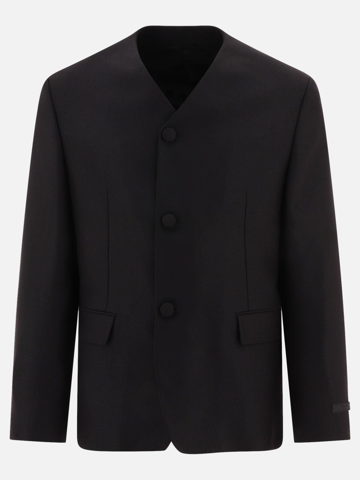Blazer 88% wool 12% merino wool  Nero - Prada Uomo | PDP | VIETTI Online Store | Zoom-Modal
