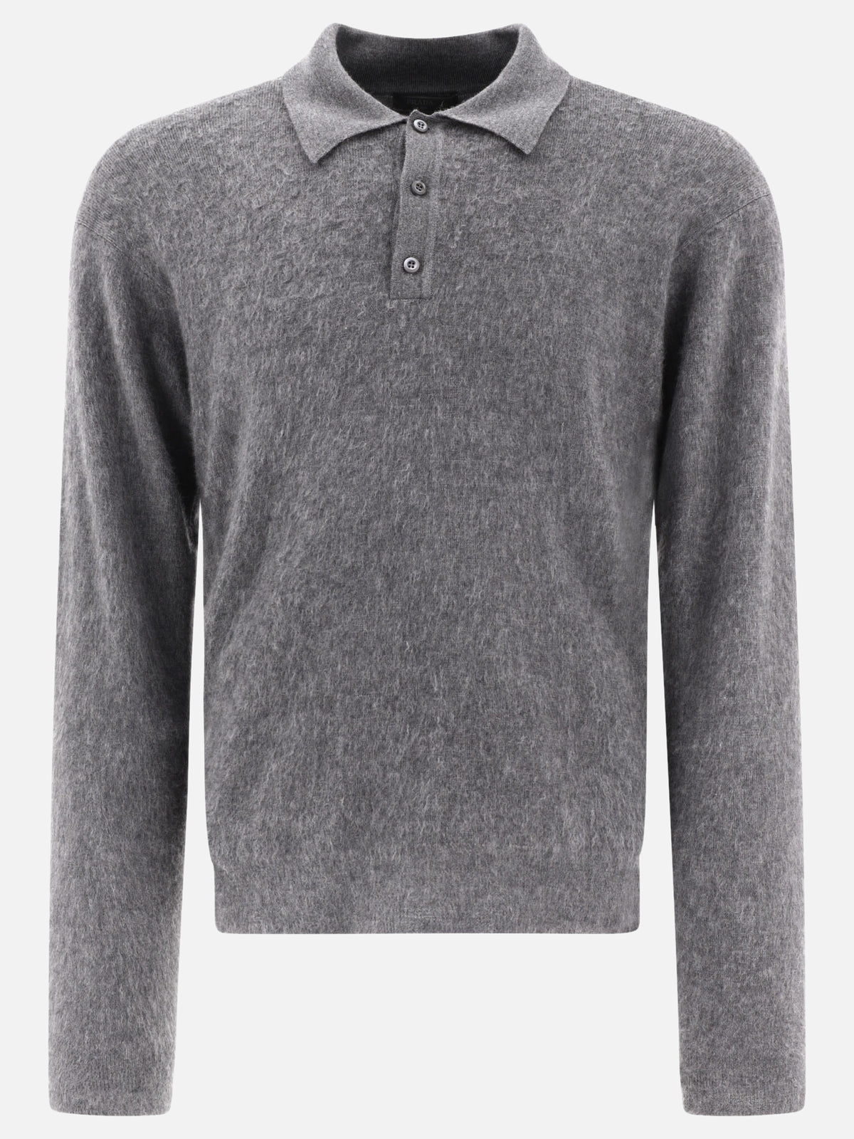 Prada Cashmere and silk polo sweater Grey - VIETTI