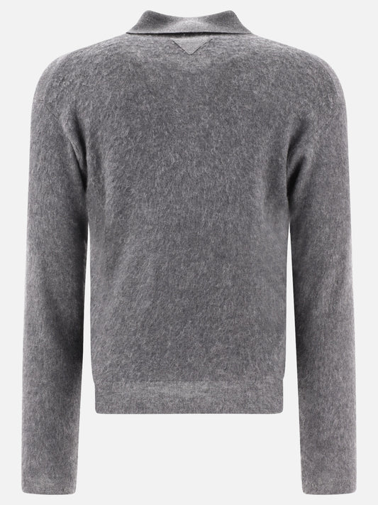 Prada Cashmere and silk polo sweater Grey

