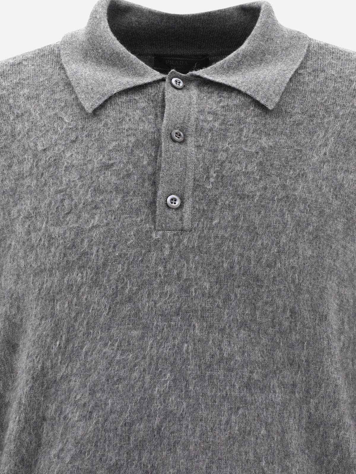 Prada Cashmere and silk polo sweater - Grey