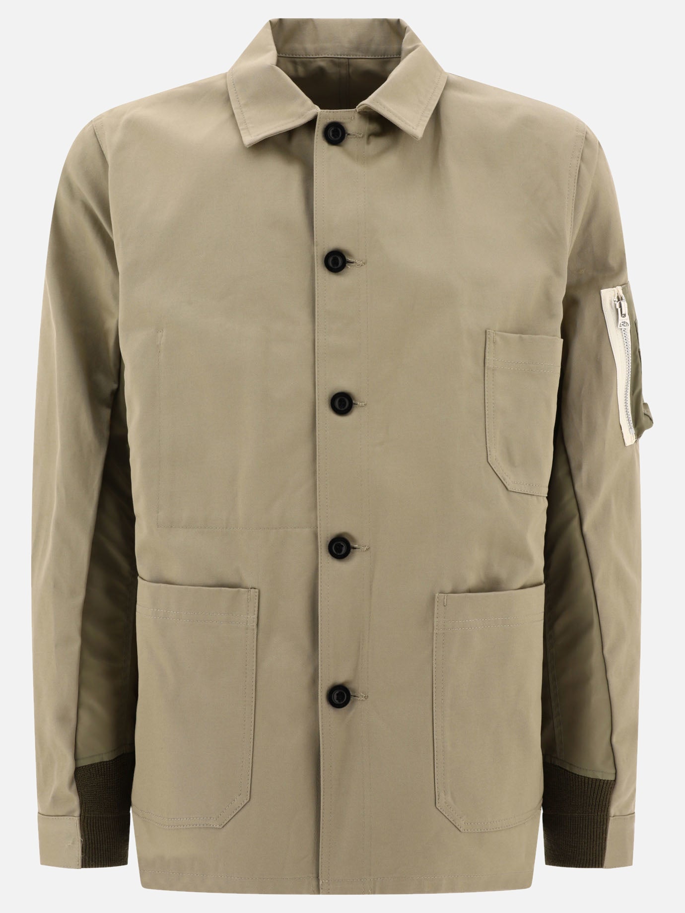Giacche overshirt 100% cotton  Beige - Sacai Uomo | PDP | VIETTI Online Store | thumbnail
